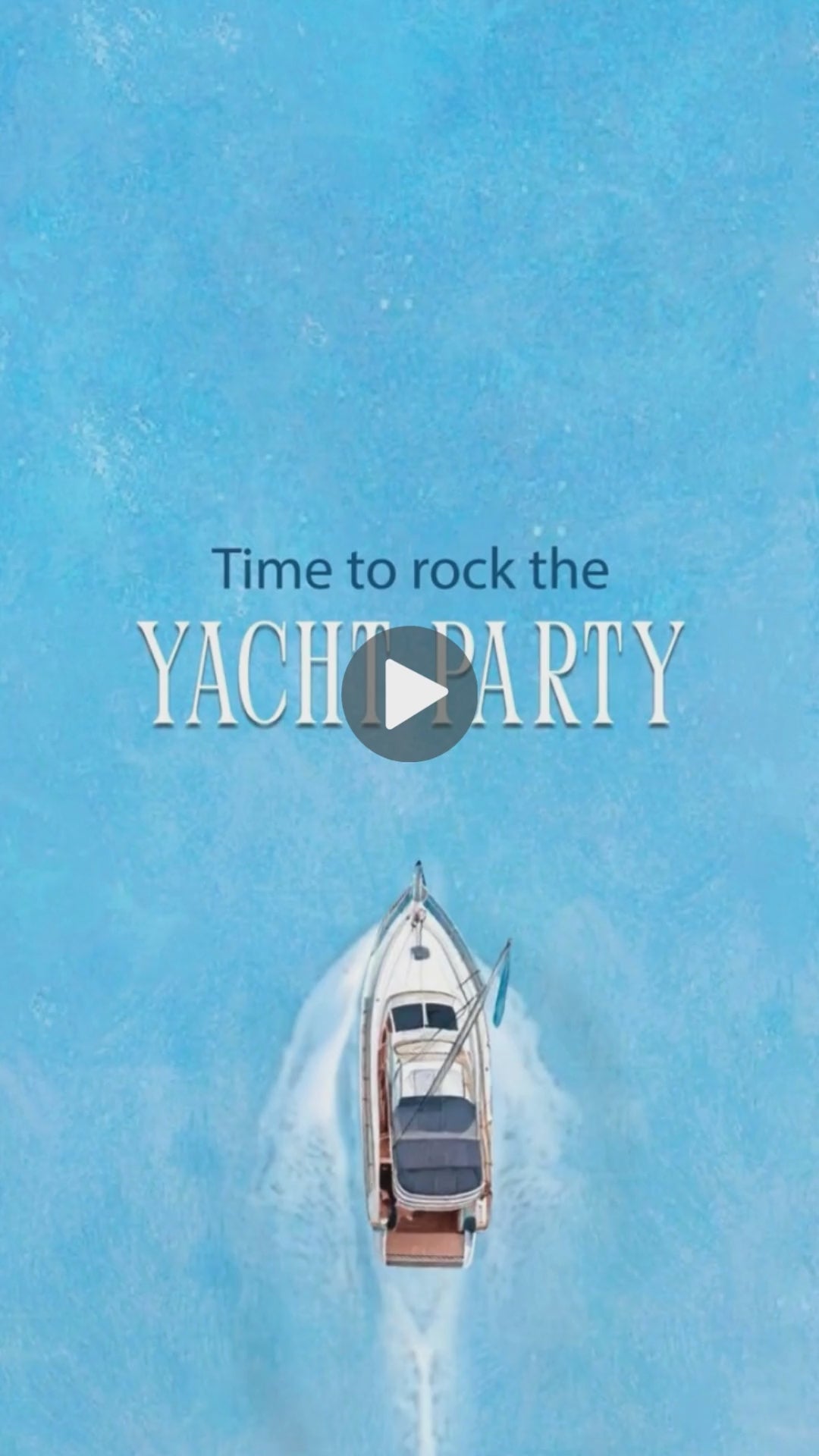Yacht Birthday Party Video Invitation - Elegant Yacht Party Invite - Exclusive Yacht Birthday Invite