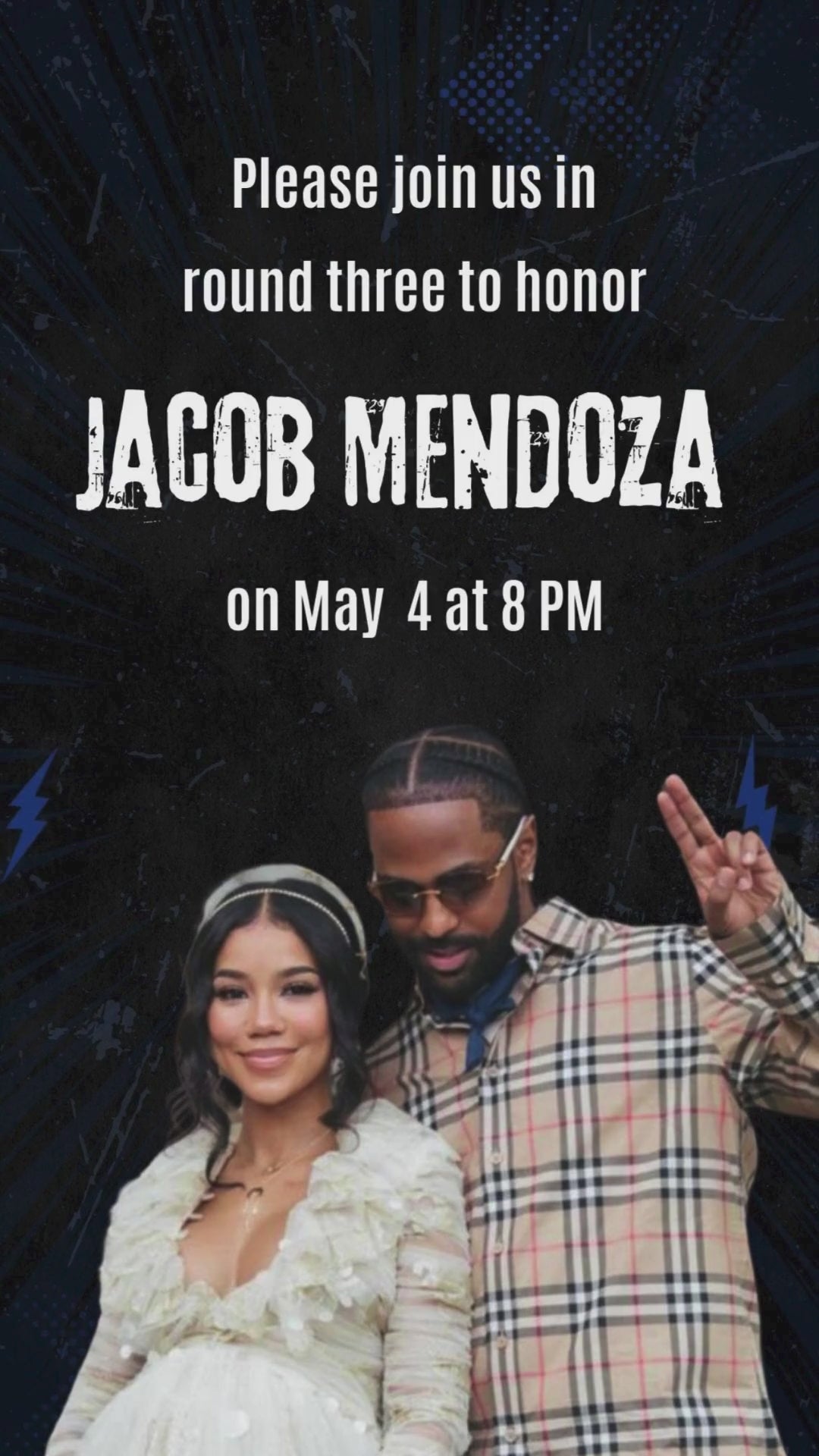 Boxing Baby Shower Blue Video Invitation - Boxing Baby Little Champ Theme Invite | Canva Template | Instant Download