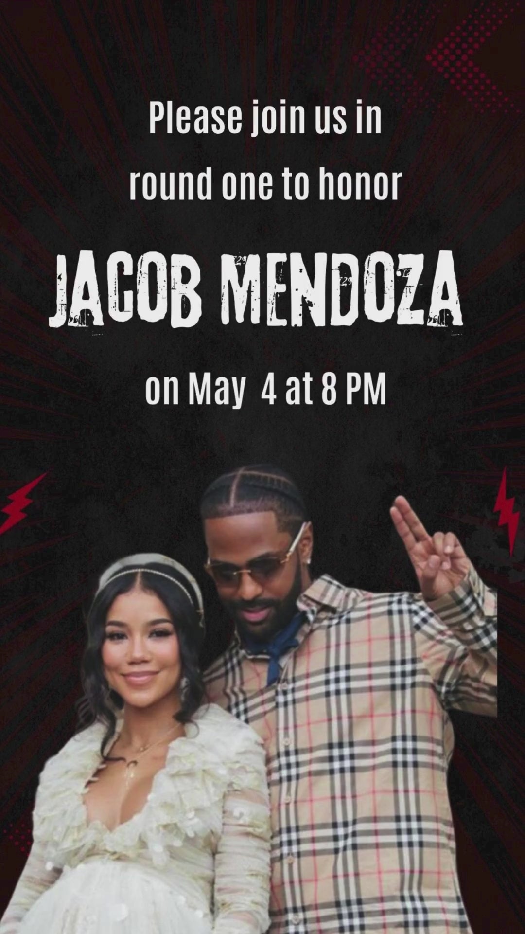 Boxing Baby Shower red Video Invitation - Boxing Baby Little Champ Theme Invite | Canva Template | Instant Download