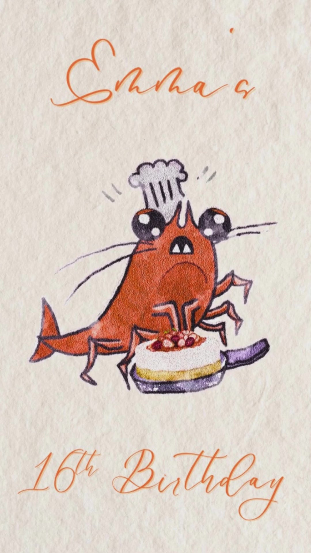 Shrimp Boil Birthday Video Invitation - Shrimp Boil Theme Birthday Party | Canva Template | Instant Download