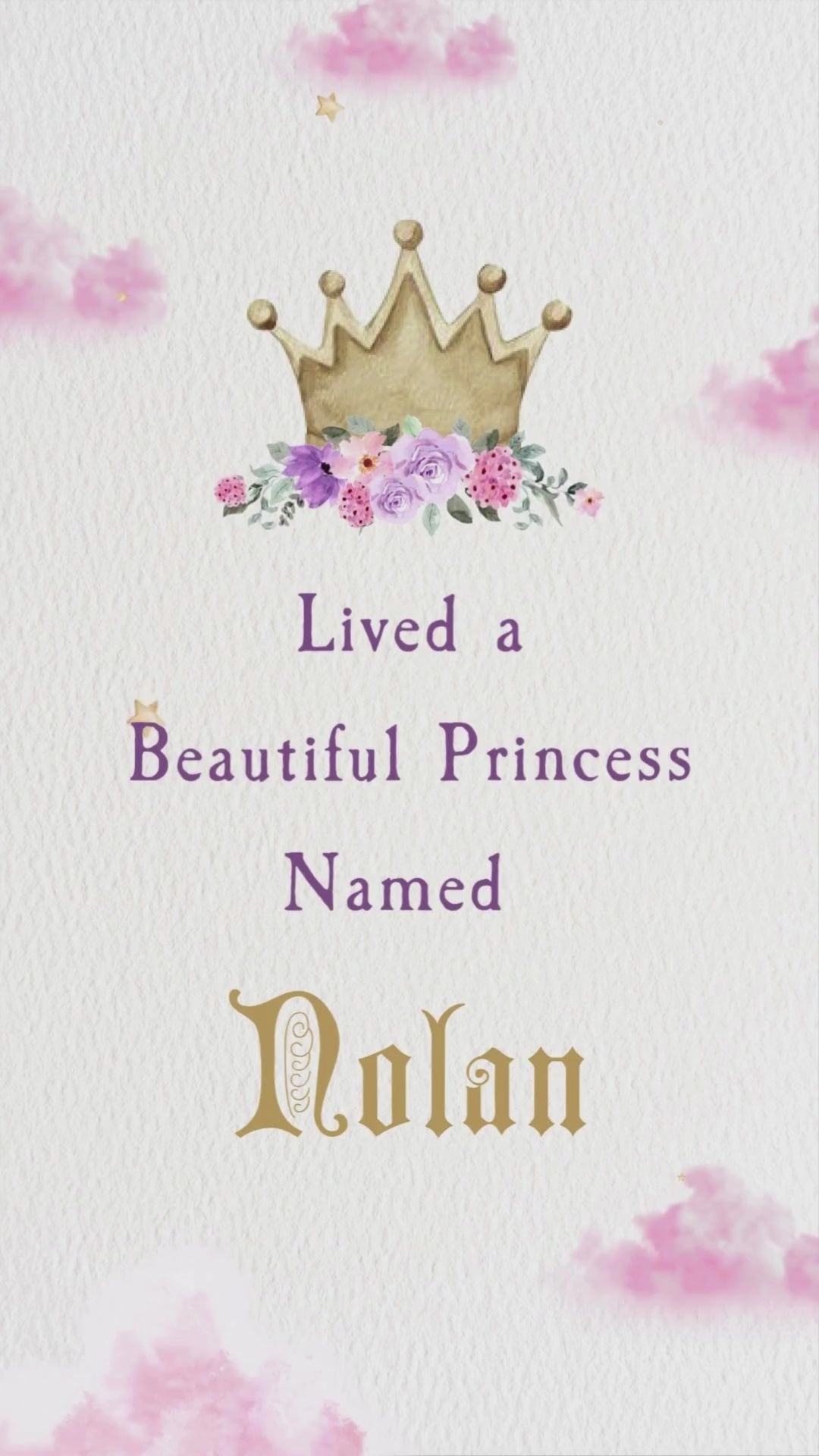 Once Upon A Time Birthday Animated Video Invitation | Canva Template | Instant Download