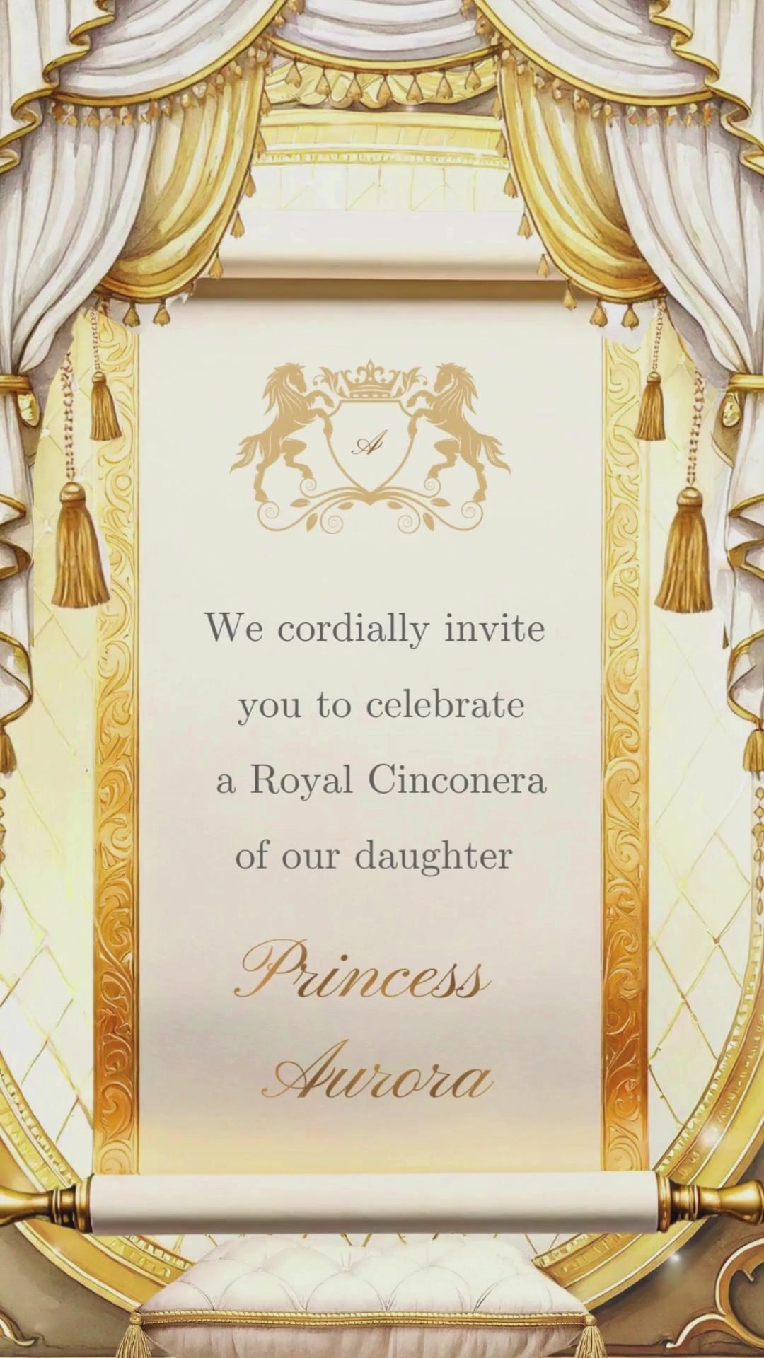 Royal Quinceañera Video Invitation | Elegant Princess Sweet 15 Evite | Gold Luxury Birthday Invite | Animated Digital Invitation | Canva Template | Instant Download - urnotinvitedCincoañera invitationurnotinvitedurnotinvitedVideo OnlyRoyal Quinceañera Video Invitation | Elegant Princess Sweet 15 Evite | Gold Luxury Birthday Invite | Animated Digital Invitation | Canva Template | Instant Download