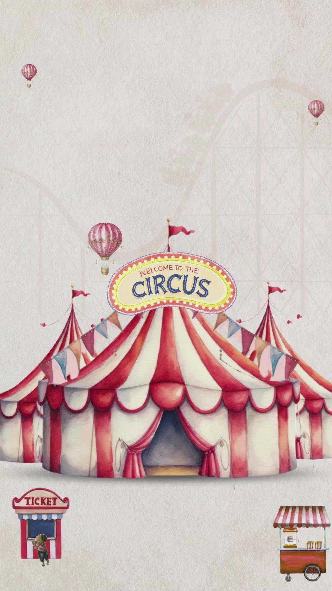 Circus Birthday Video Invitation • The Greatest Birthday Show on Earth • Canva Template • Carnival Theme Party • Instant Download • Kids Birthday Invite (Copy)
