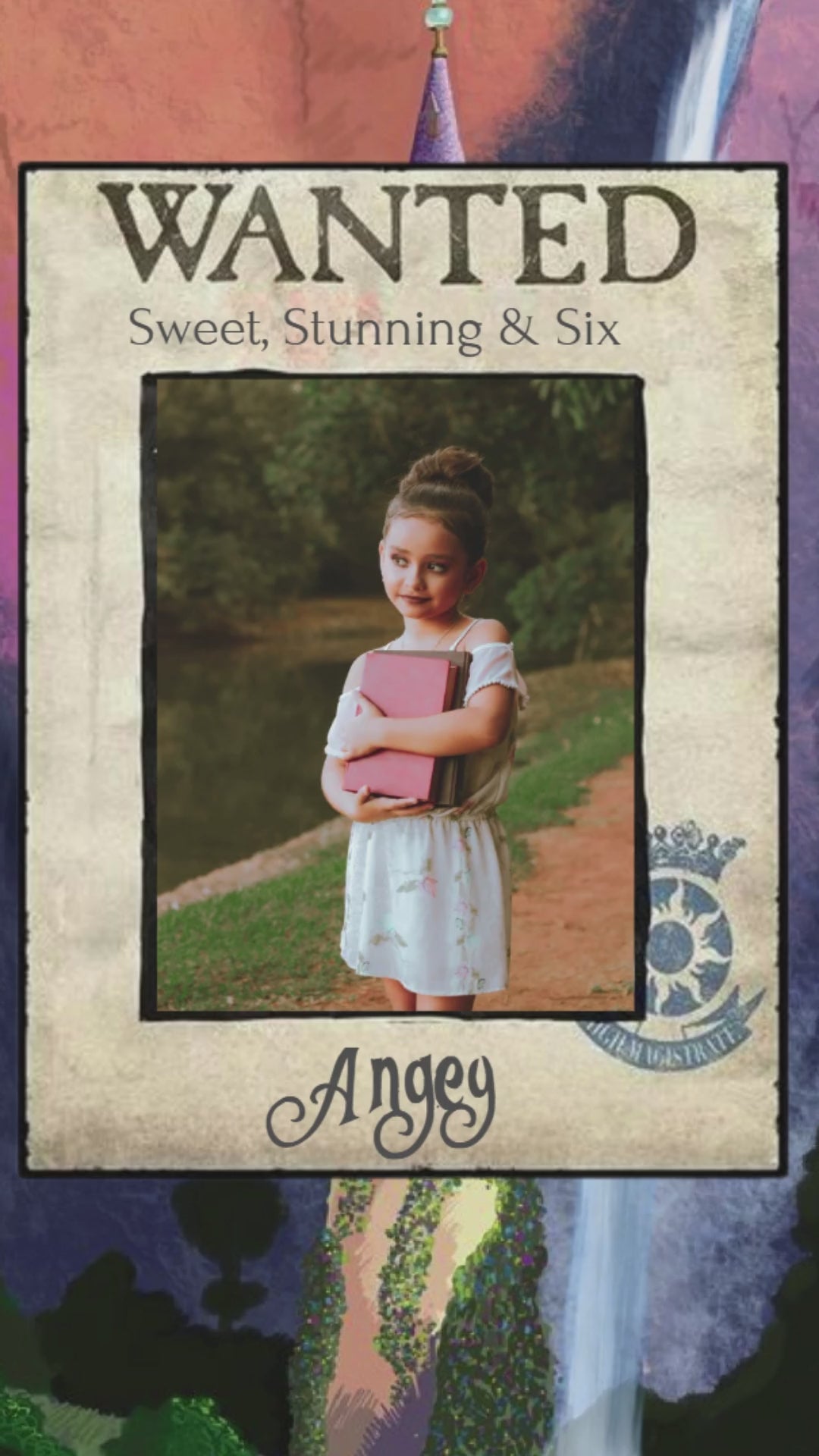 Tangled Birthday Video Invitation - Tangled Theme Birthday Party Digital Invite