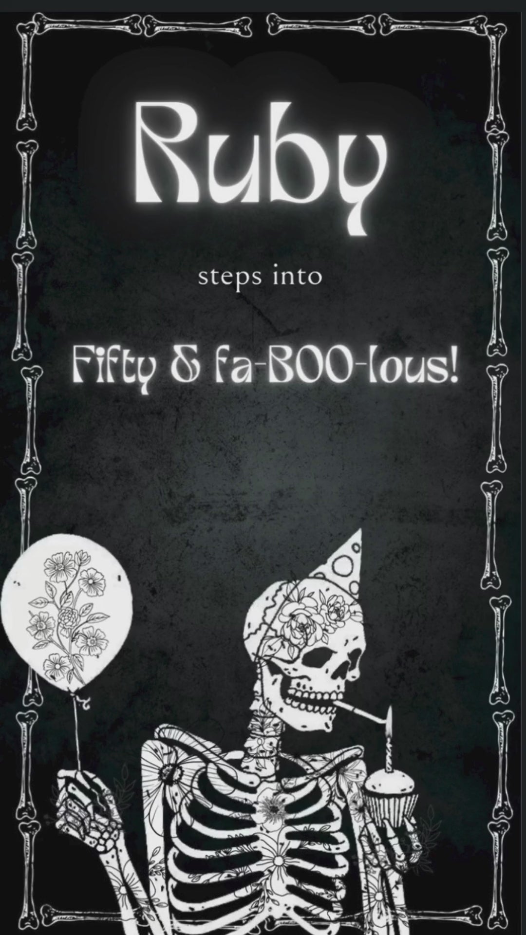 Death to His 20s Birthday Animated Video Invitation | Canva Template | Instant Download