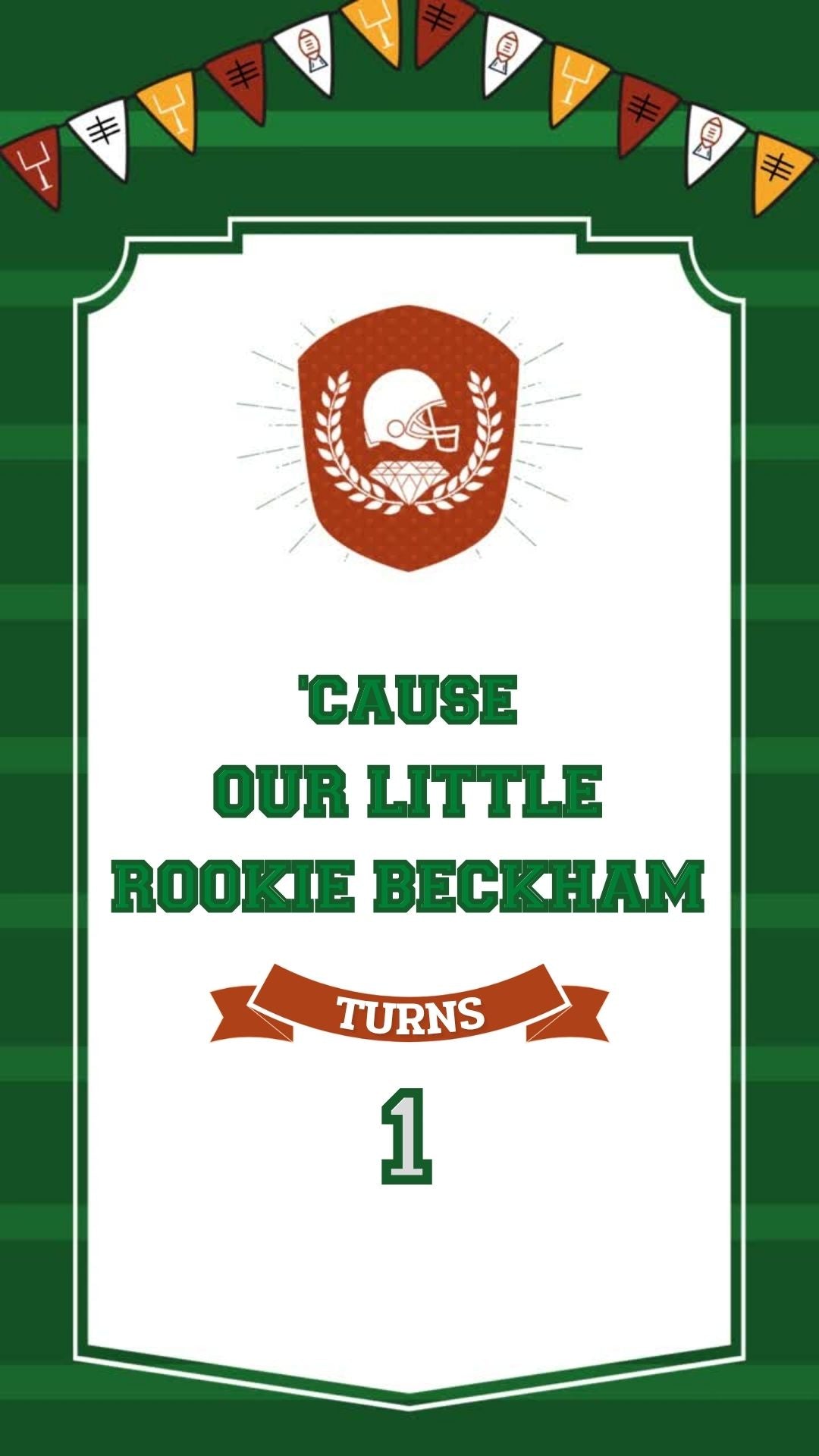 Invitación de cumpleaños de fútbol americano - Invitación a fiesta temática de fútbol americano