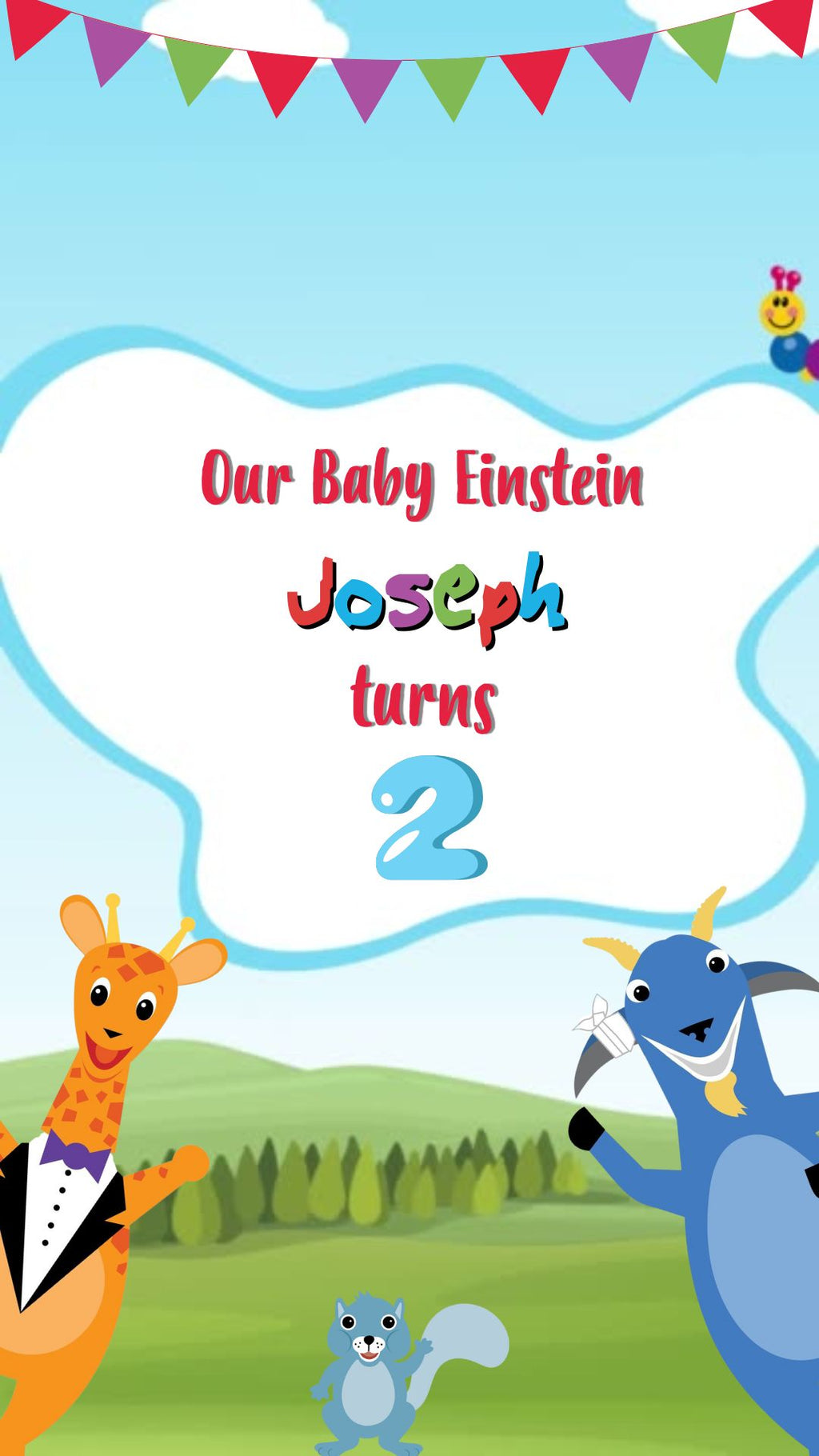 baby einstein birthday invitations​