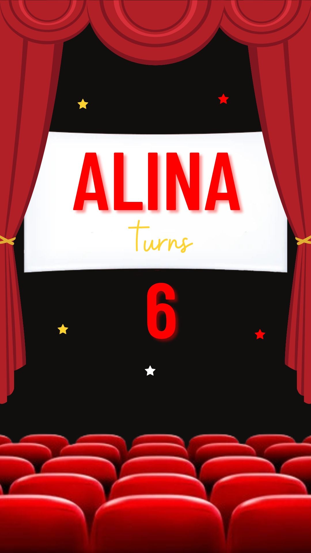 red and black birthday invitations​