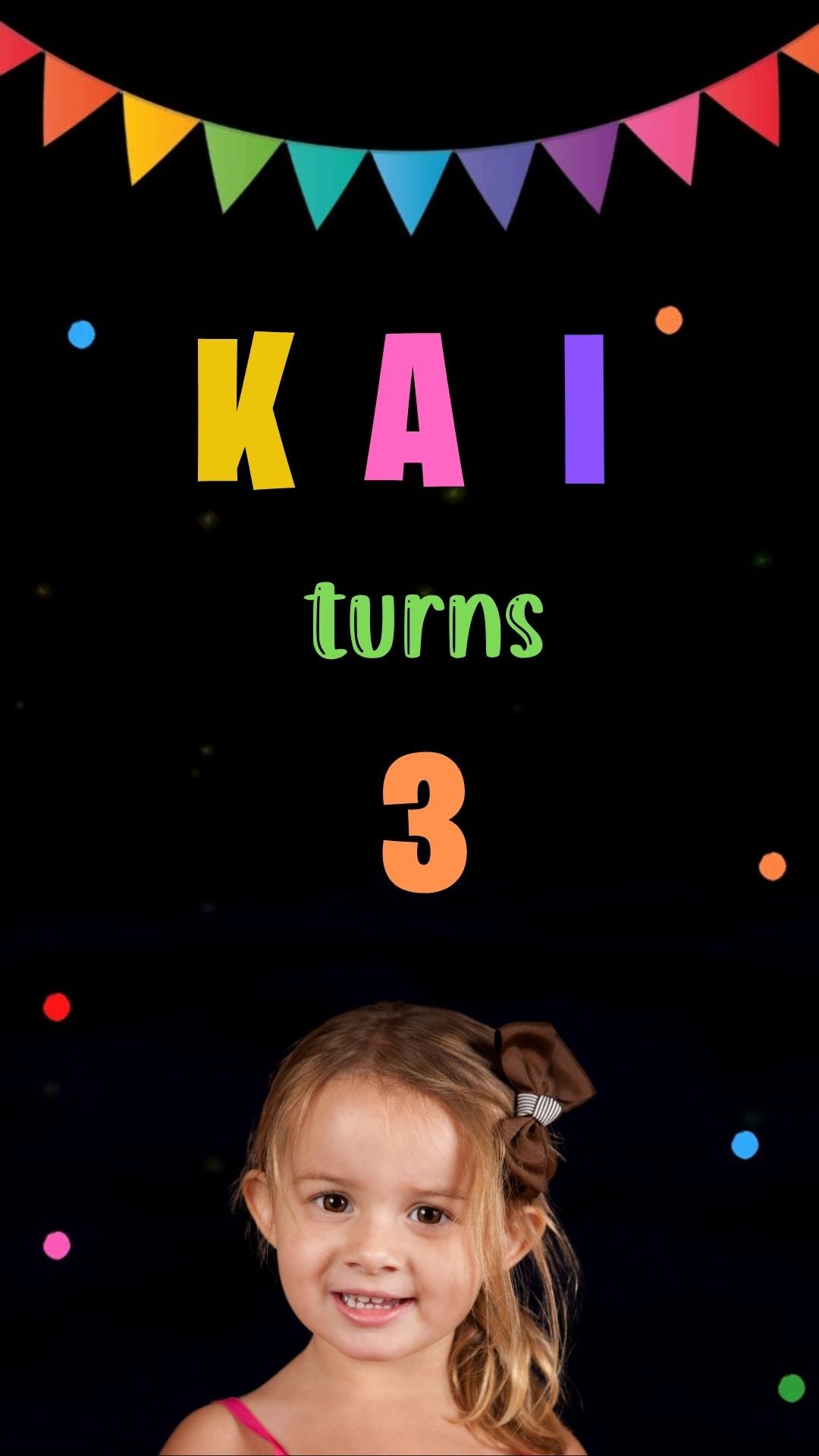 Bounce House girl Birthday Party Invitation – Kids Bouncy Castle Digital Invite Template | Canva Template | Instant Download