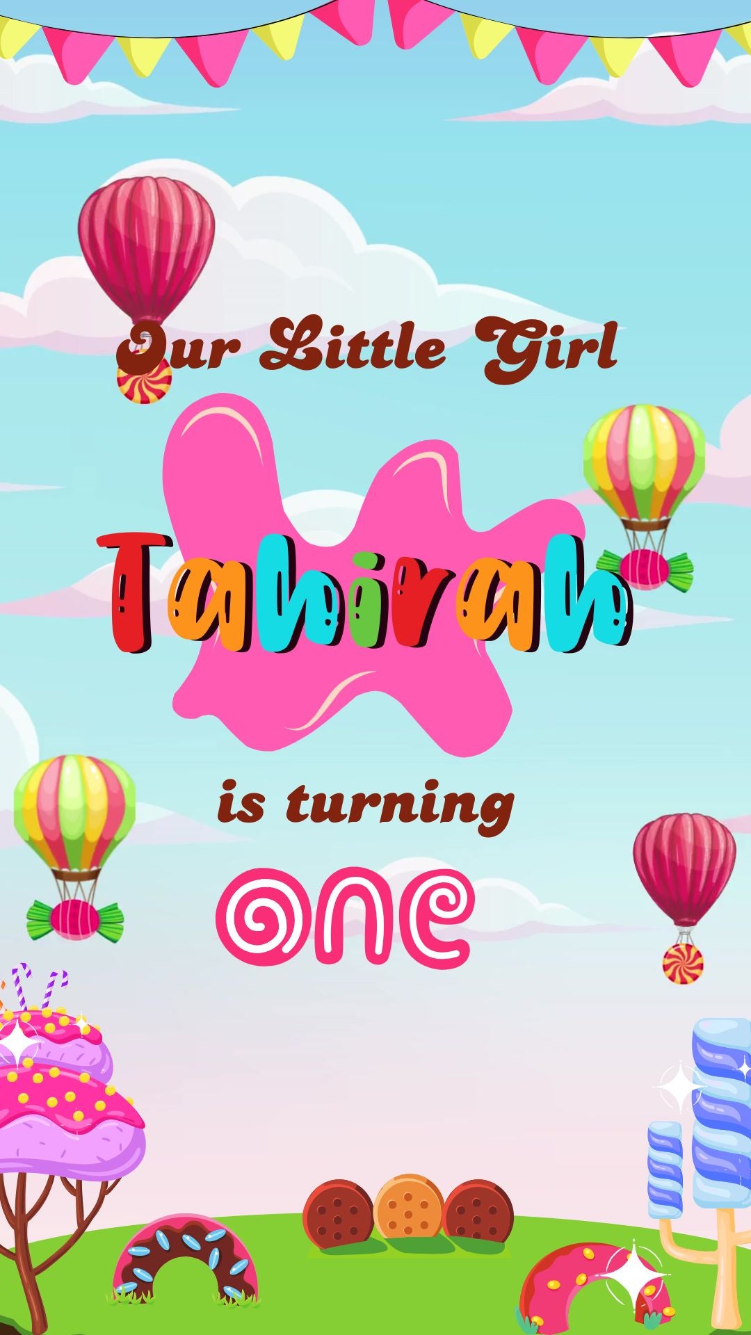 candyland birthday invitations​