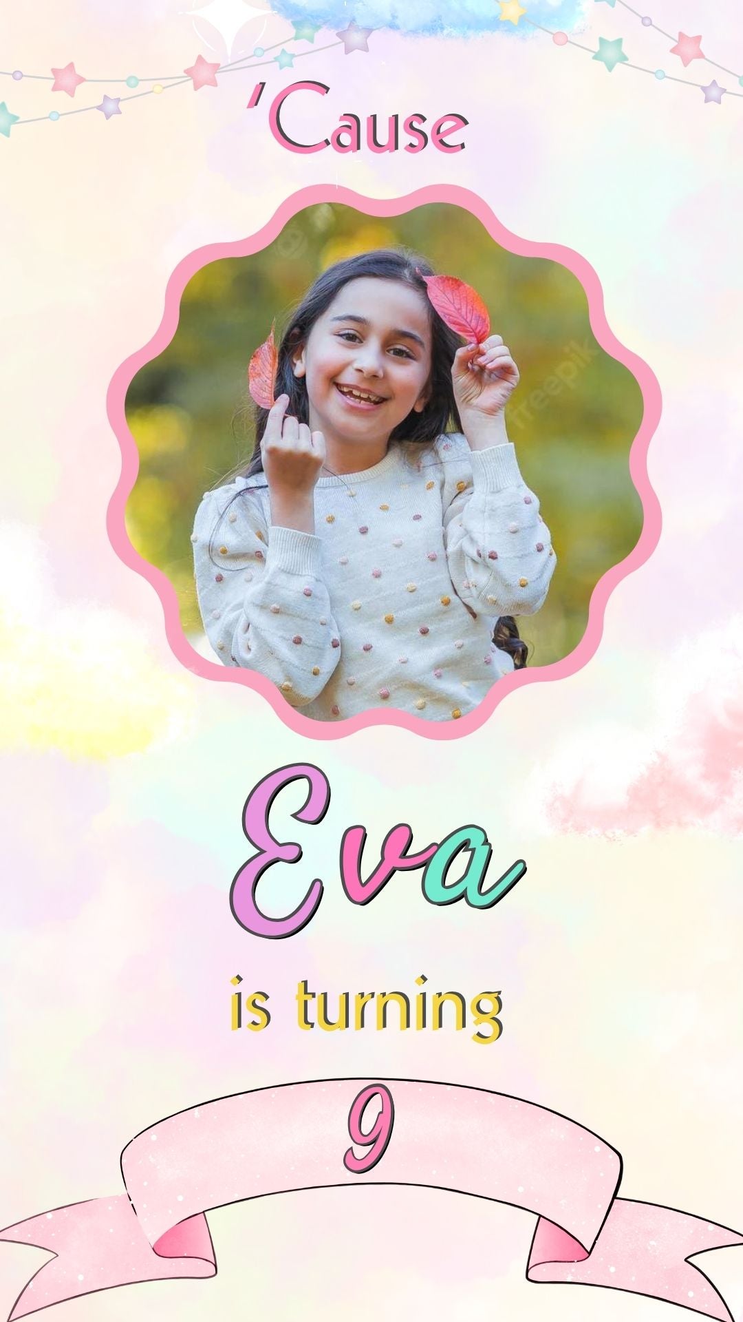 rainbow birthday invitations​