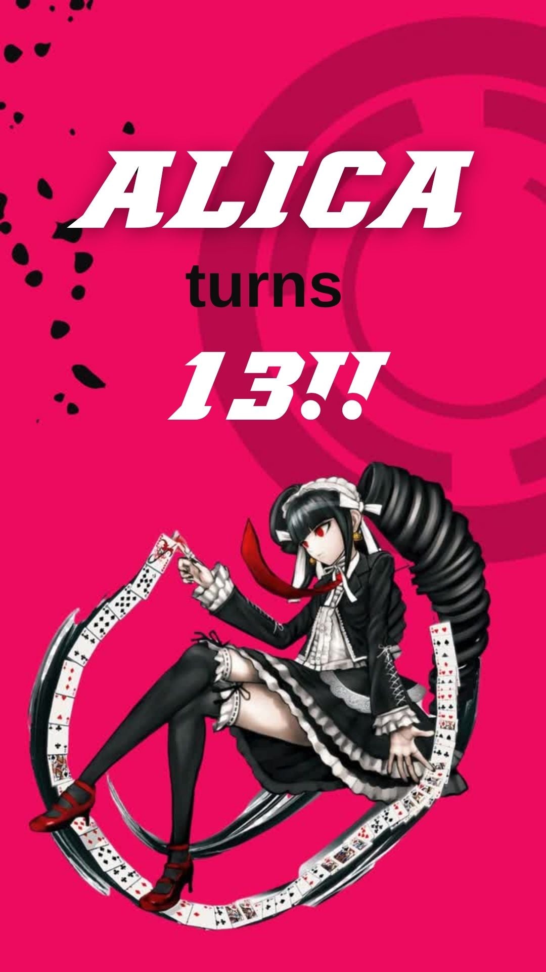 Danganronpa Birthday Video Invitation - Danganronpa Animated Theme Party Invite | Canva Template | Instant Download