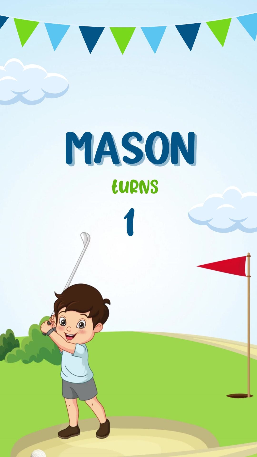 kids golf birthday party
