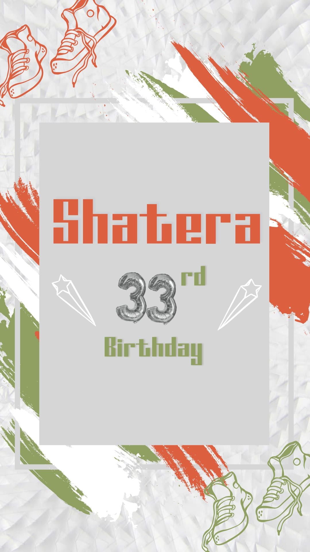 orange birthday invitations​, sneaker ball birthday invitation​