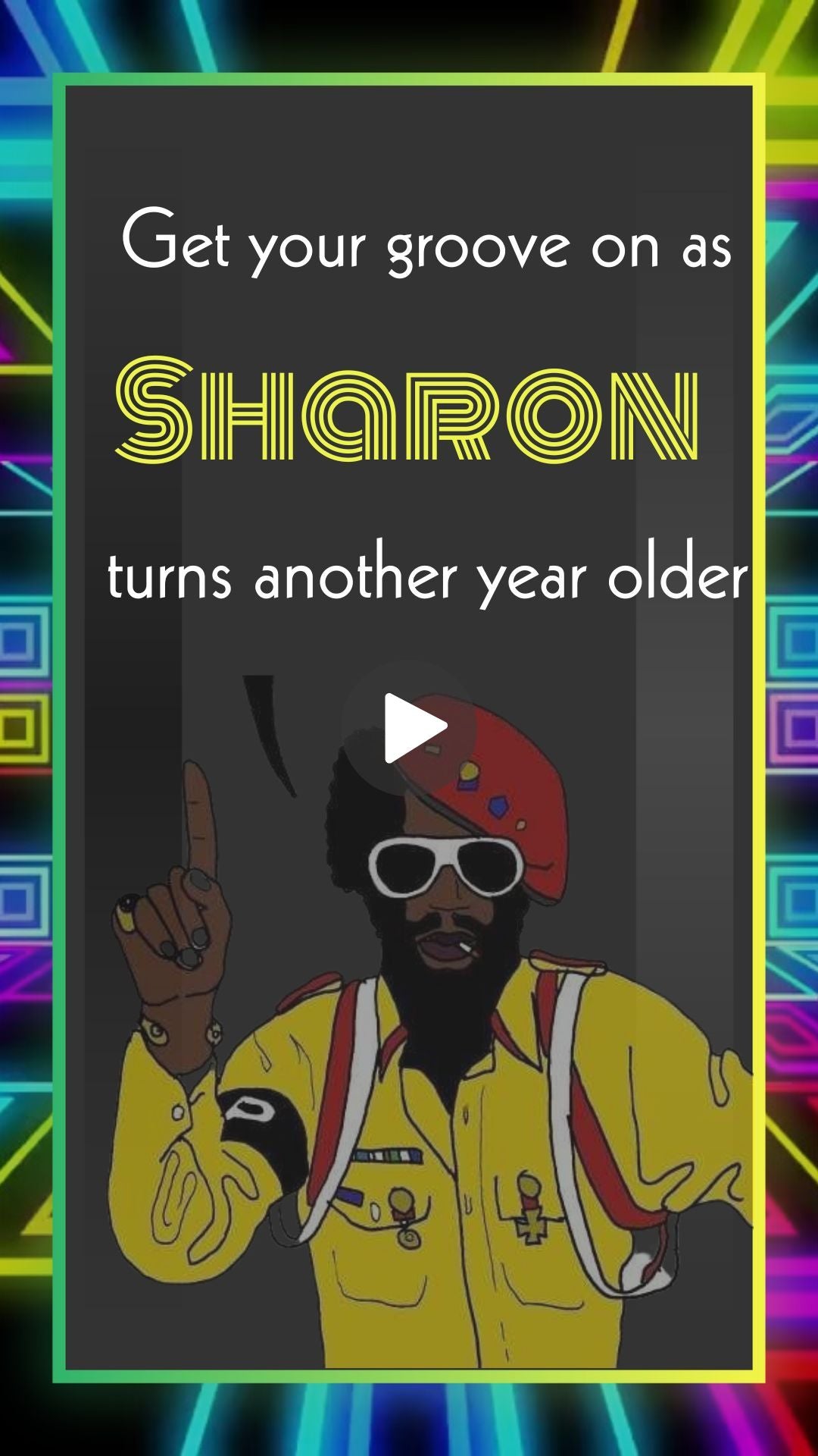 Funkadolic Birthday Video Invitation - Funkadolic Theme Boggie Party Invite