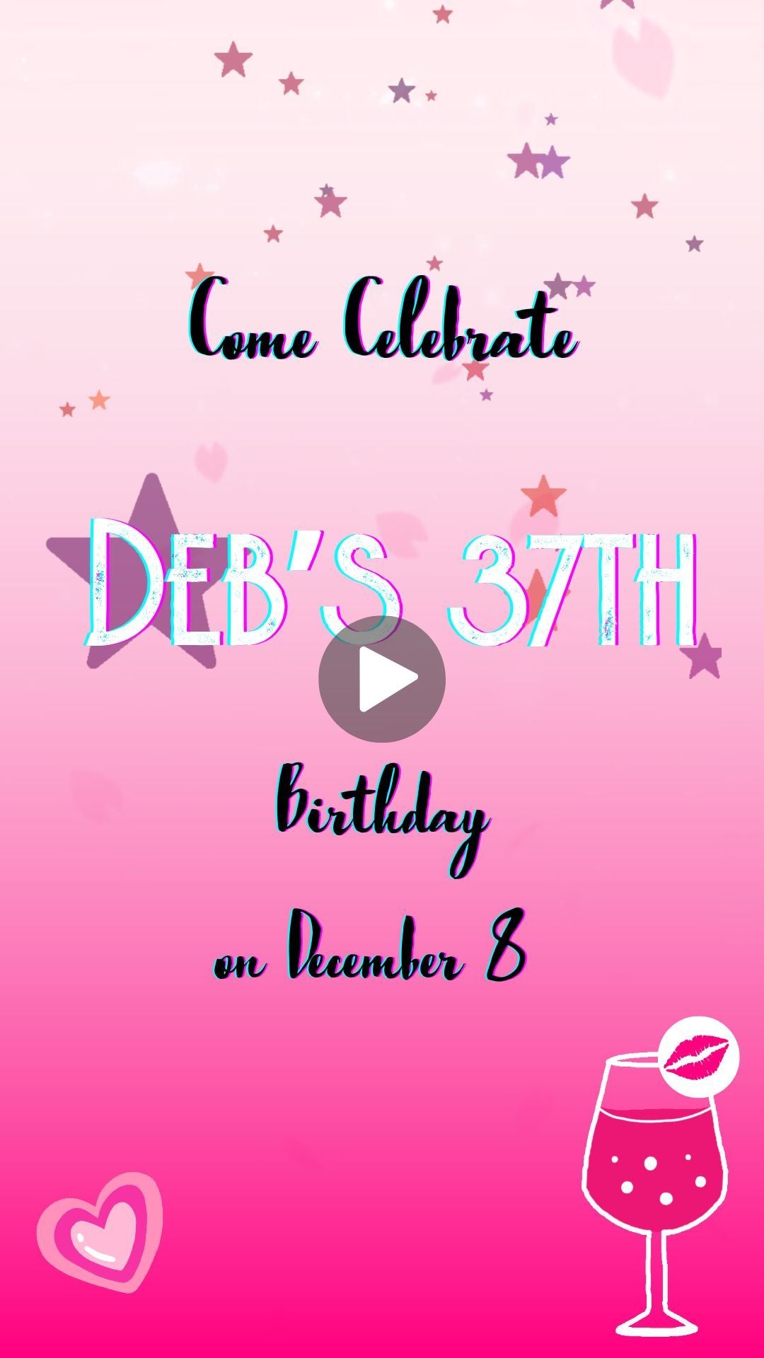 Girl's Nightout Invite - Girl's Only Nightout Birthday Party Invitation