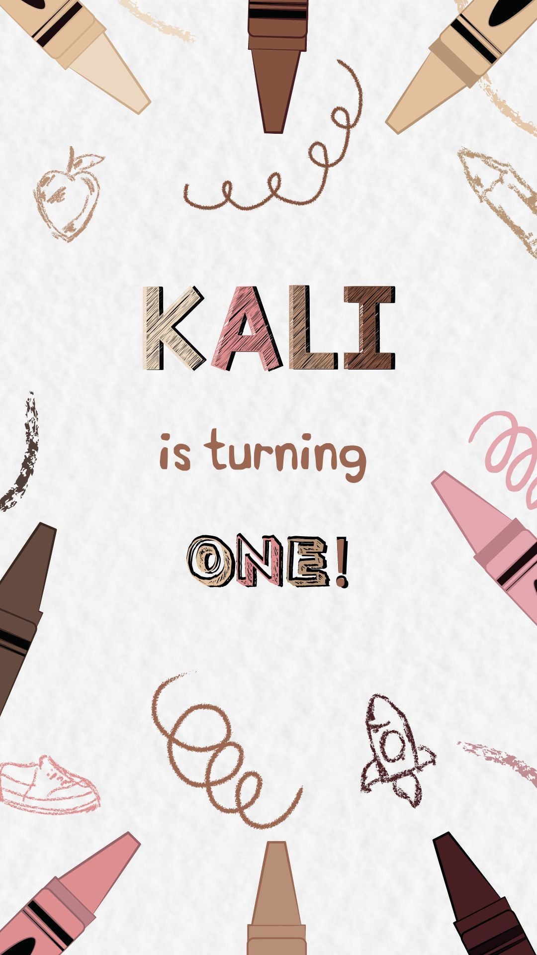 crayon birthday invitations​