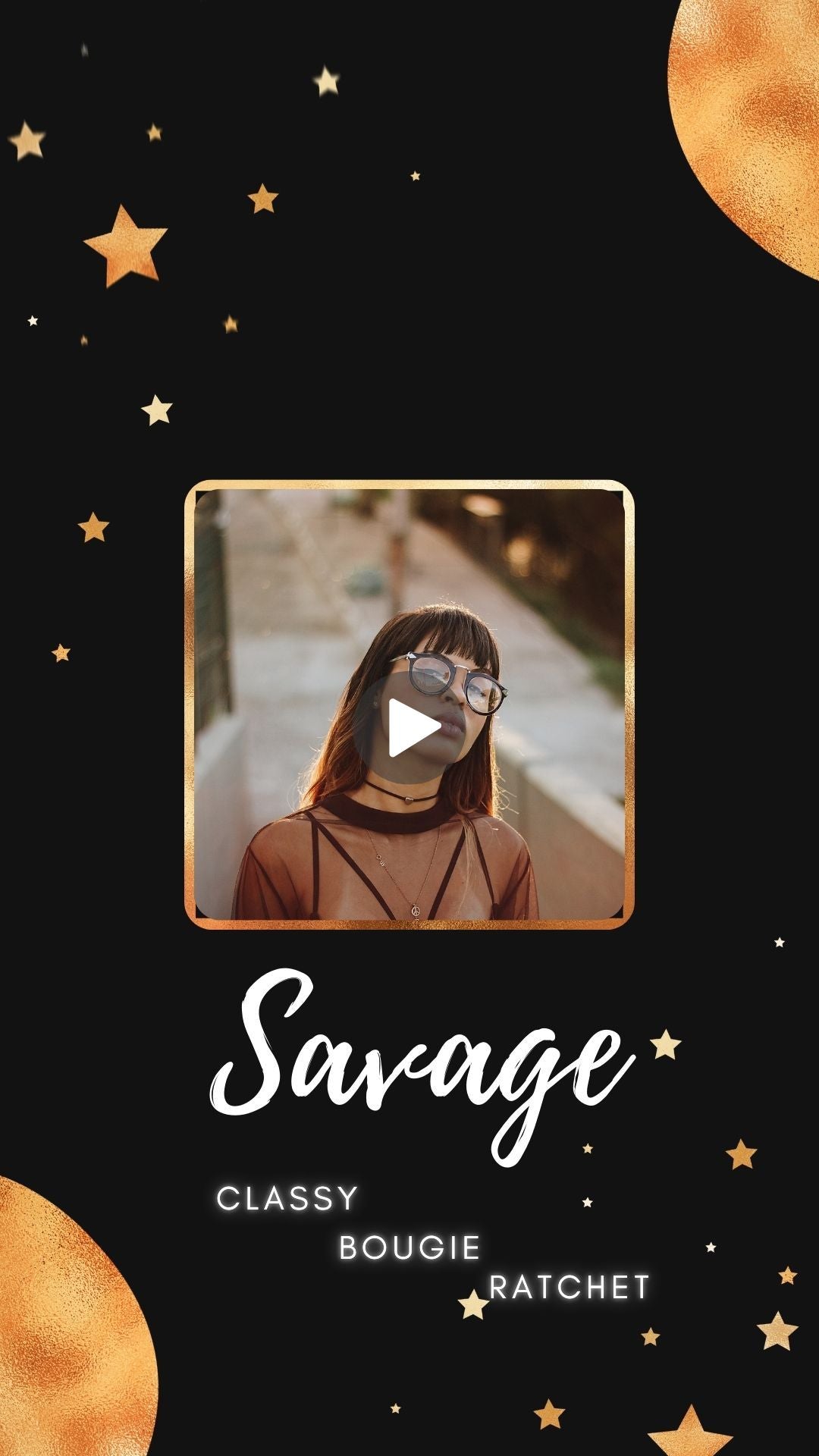 Savage Classy Bougie Ratchet | Adult birthday party video invite