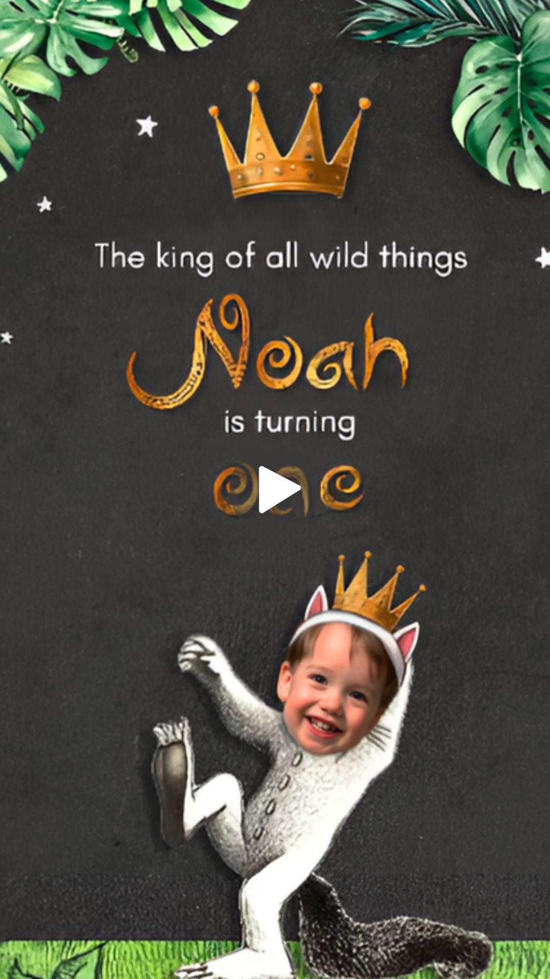 Where the Wild Things Are Maurice Sendak Birthday Invitation - Where the Wild Things Are Maurice Sendak Birthday Video Invite