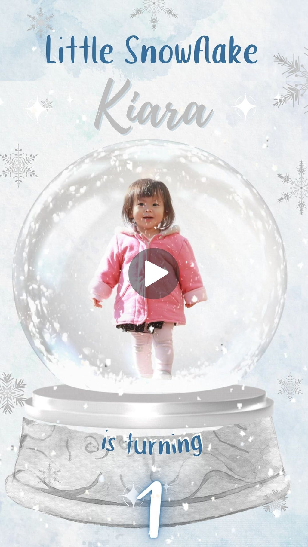 winter wonderland birthday invitations​