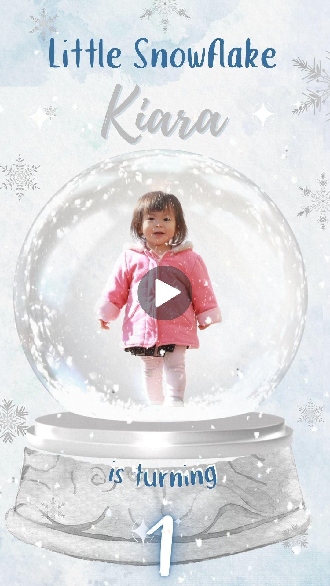 winter wonderland birthday invitations​