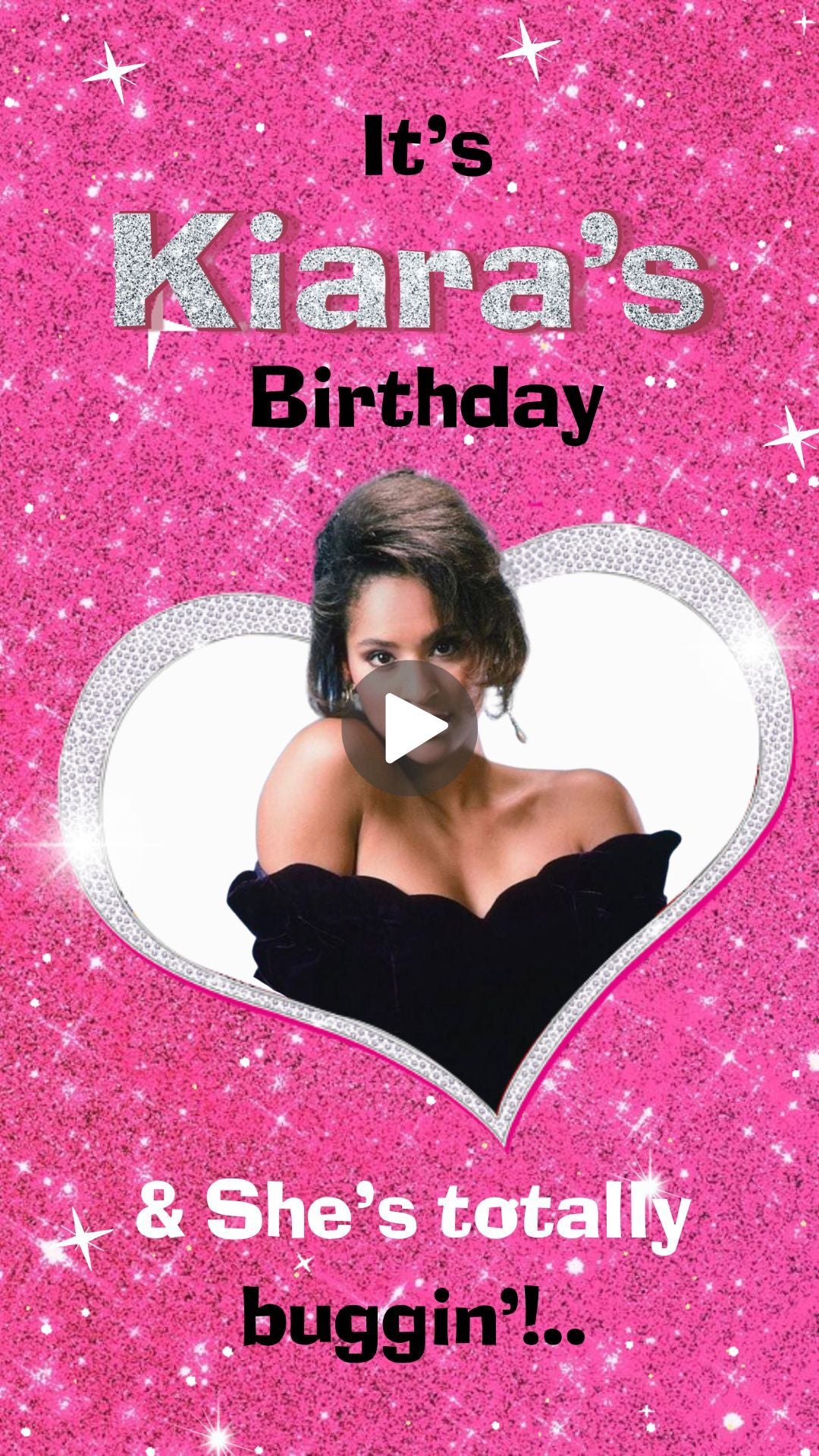 Clueless Birthday Video Invitation - Clueless Theme Birthday Party Digital Invite