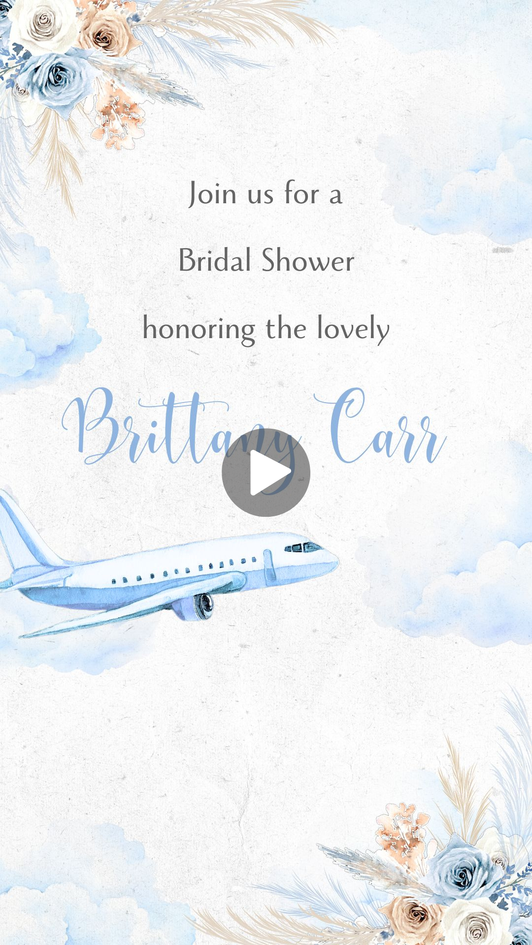 Transform Your Bridal Shower into a Passport to Love with Custom Video Invitations