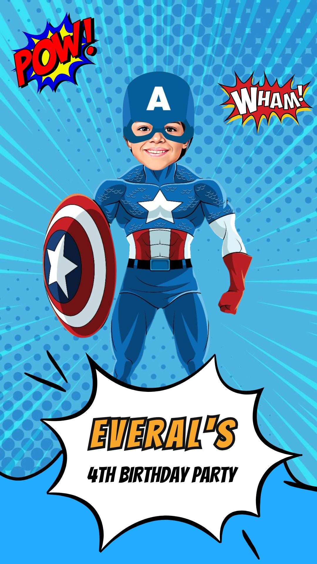 superhero birthday invitations​