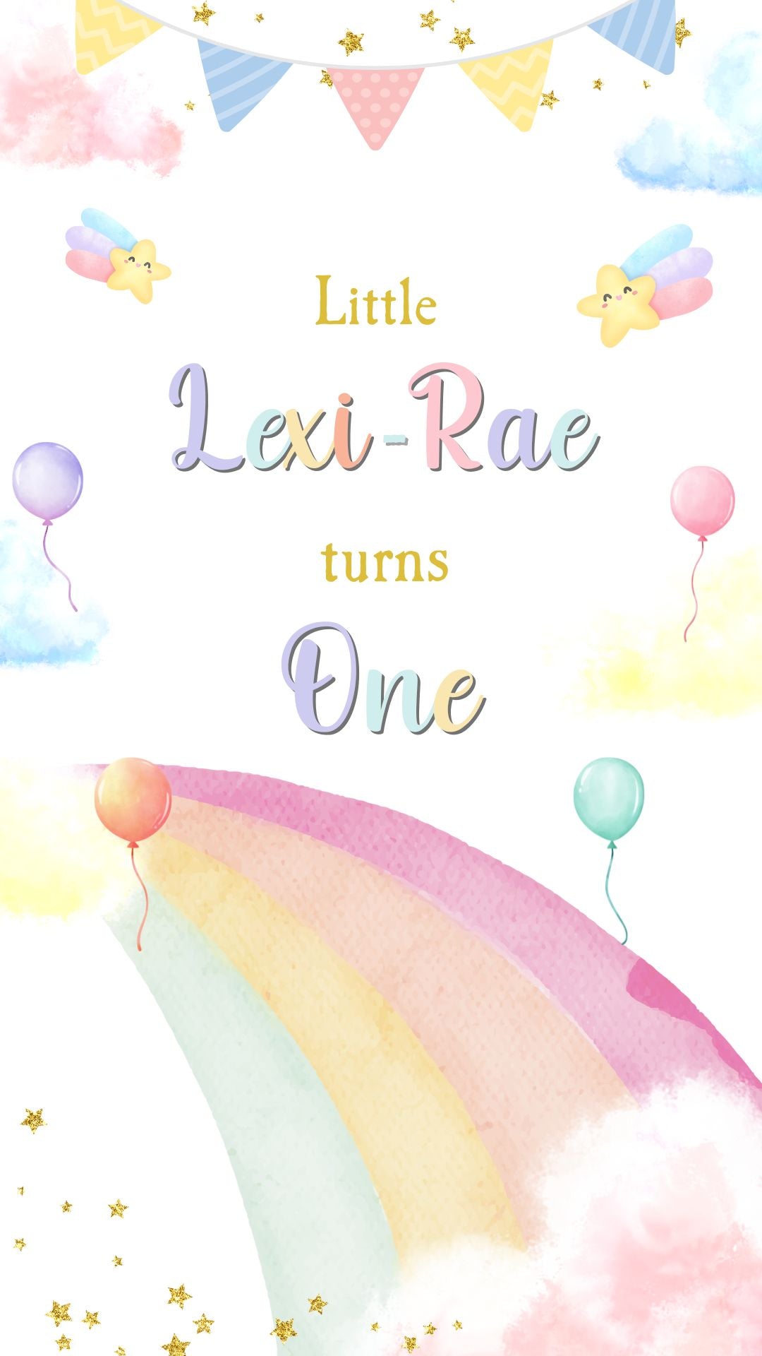 pastel rainbow birthday party​