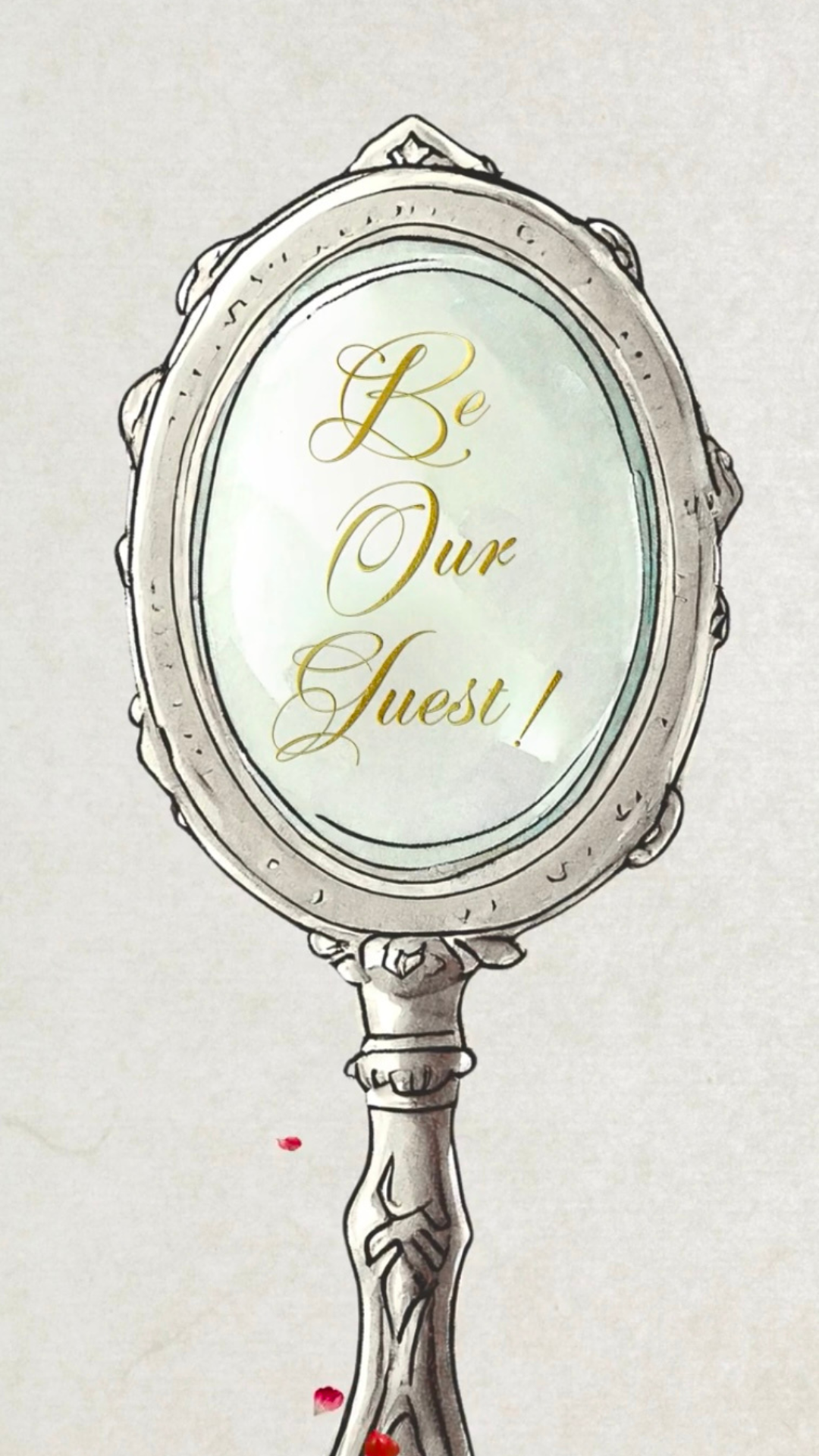 Vintage Beauty & Beast Sweet 16 Video Invitation - Enchanted Beauty & Beast Sweet 16 Paty Invite