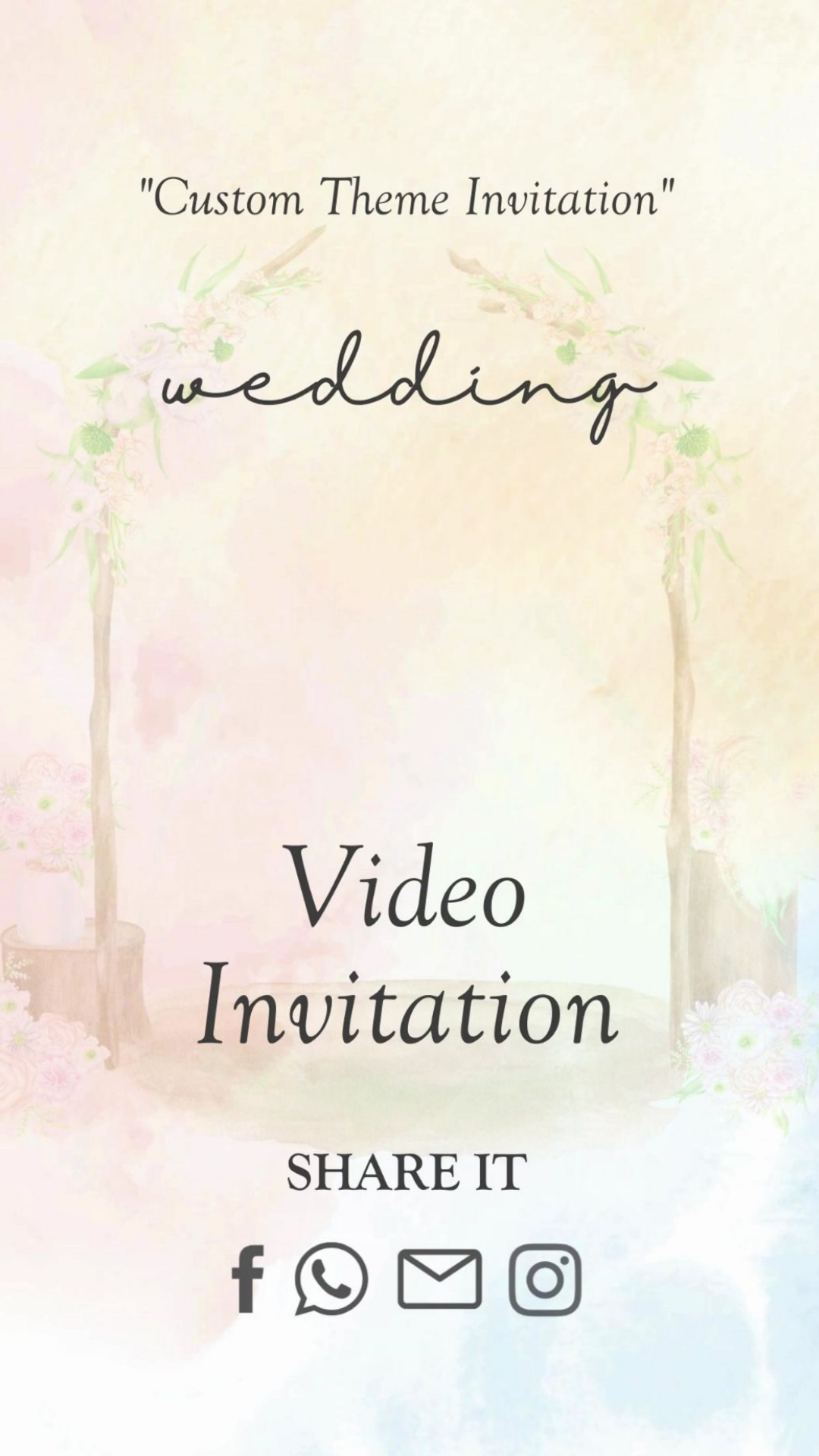 Custom Animated Wedding Video Invitation