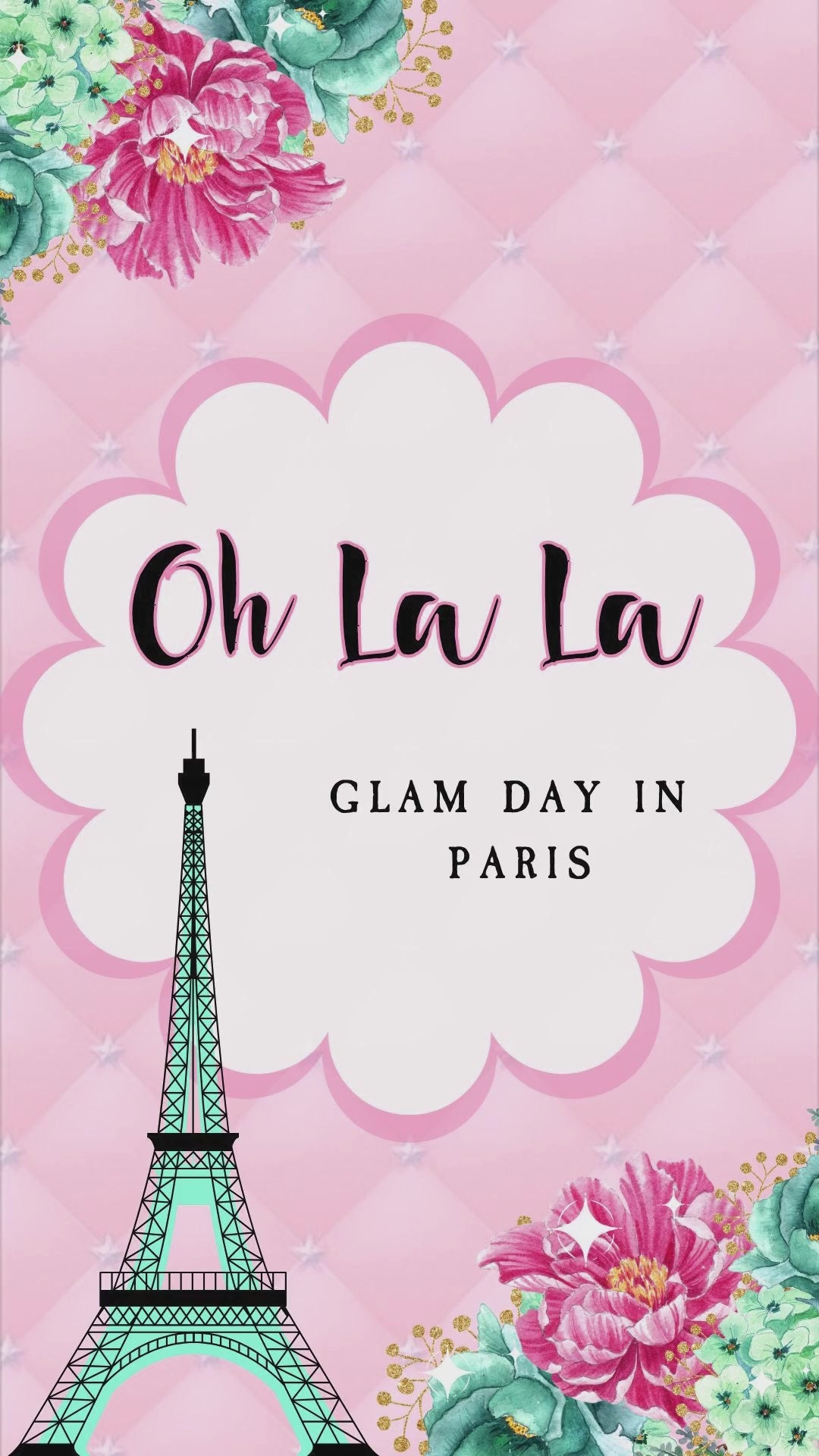 paris birthday invitations​