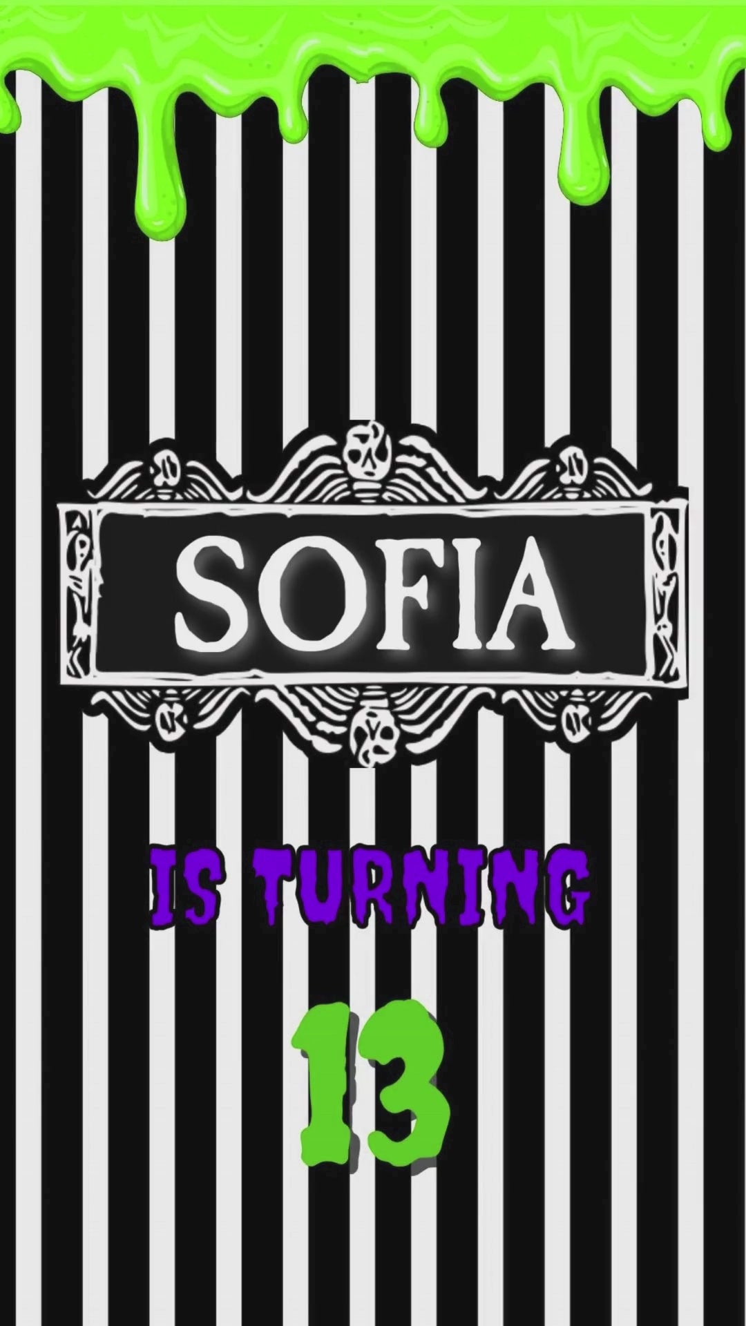 Fun Halloween Birthday Animated Video Invitation | Canva Template | Instant Download