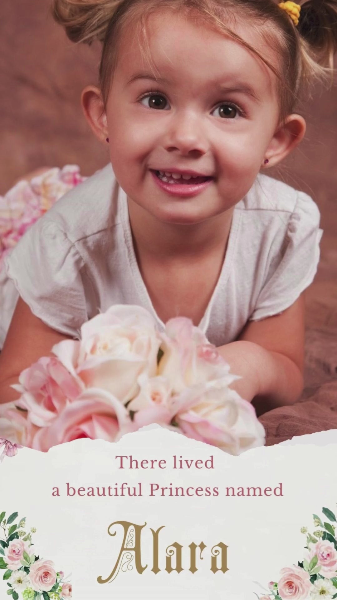 Royal Princess Birthday Animated Video Invitation | Canva Template | Instant Download