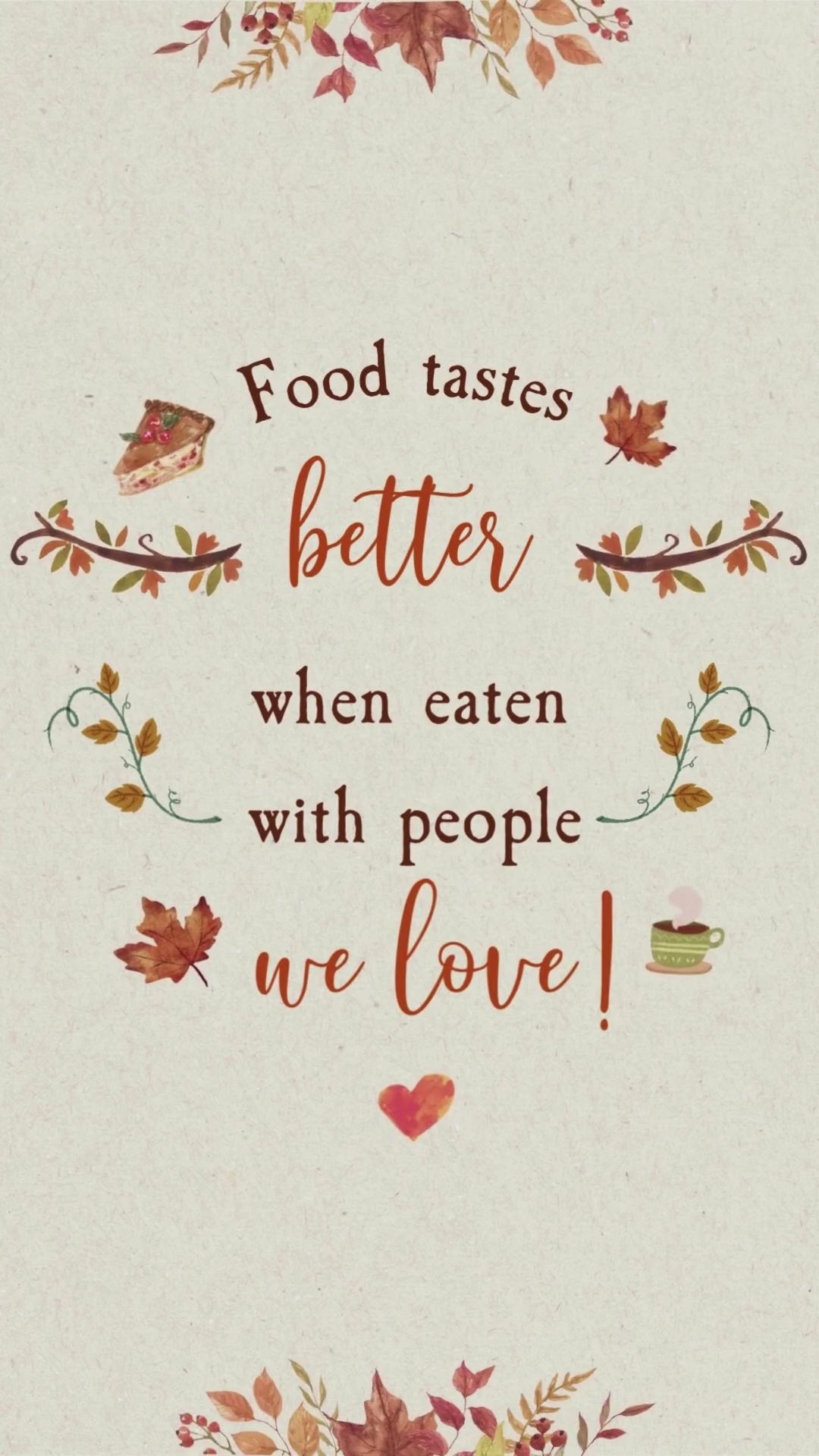 Little Thanksgiving Dinner Video Invitation - Thanksgiving Dinner Theme Digital Invite