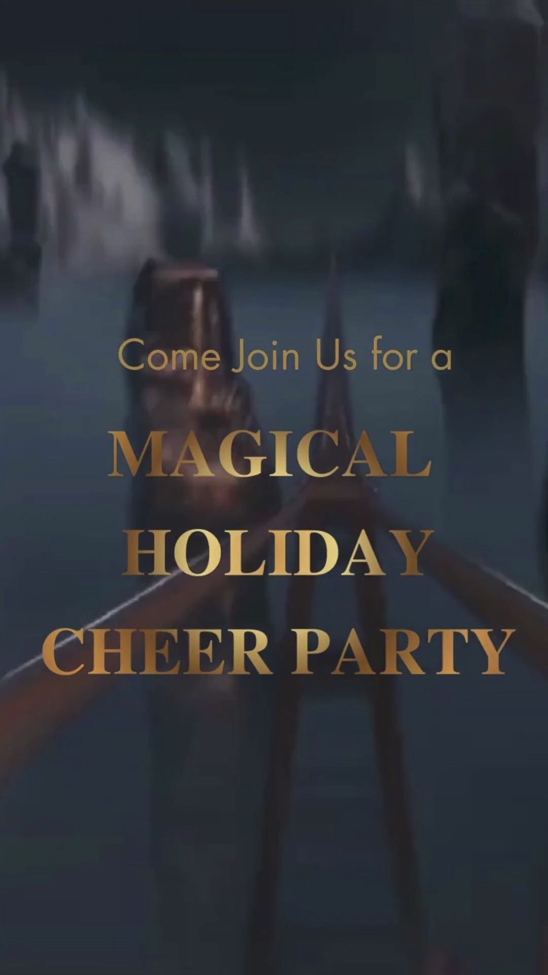 Polar Express Birthday Animated Video Invitation | Canva Template | Instant Download