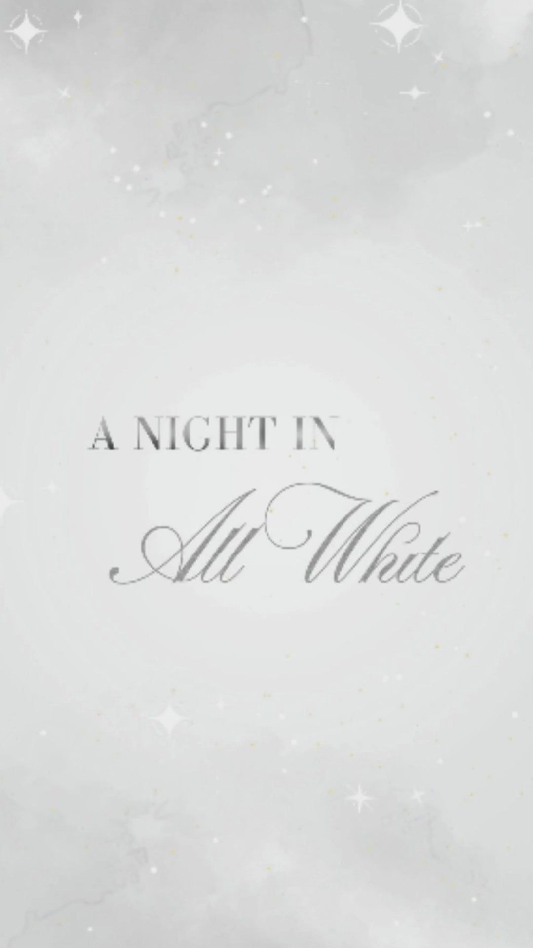 All White Birthday Animated Video Invitation