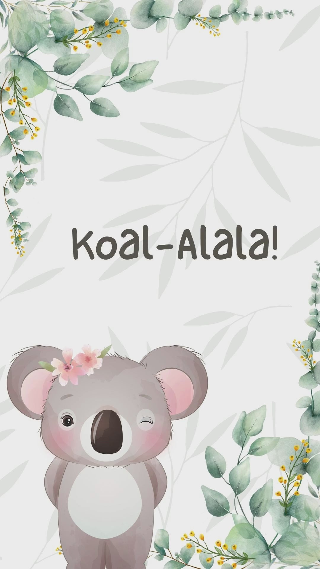 koala birthday invitations​