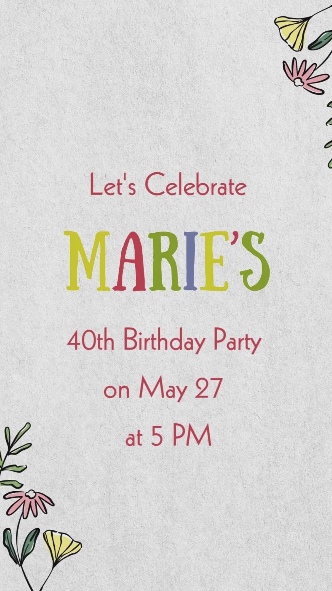 Hot tub Birthday Video Invitation - Hot Tub Theme Birthday Party Digital Invite | Canva Template | Instant Download