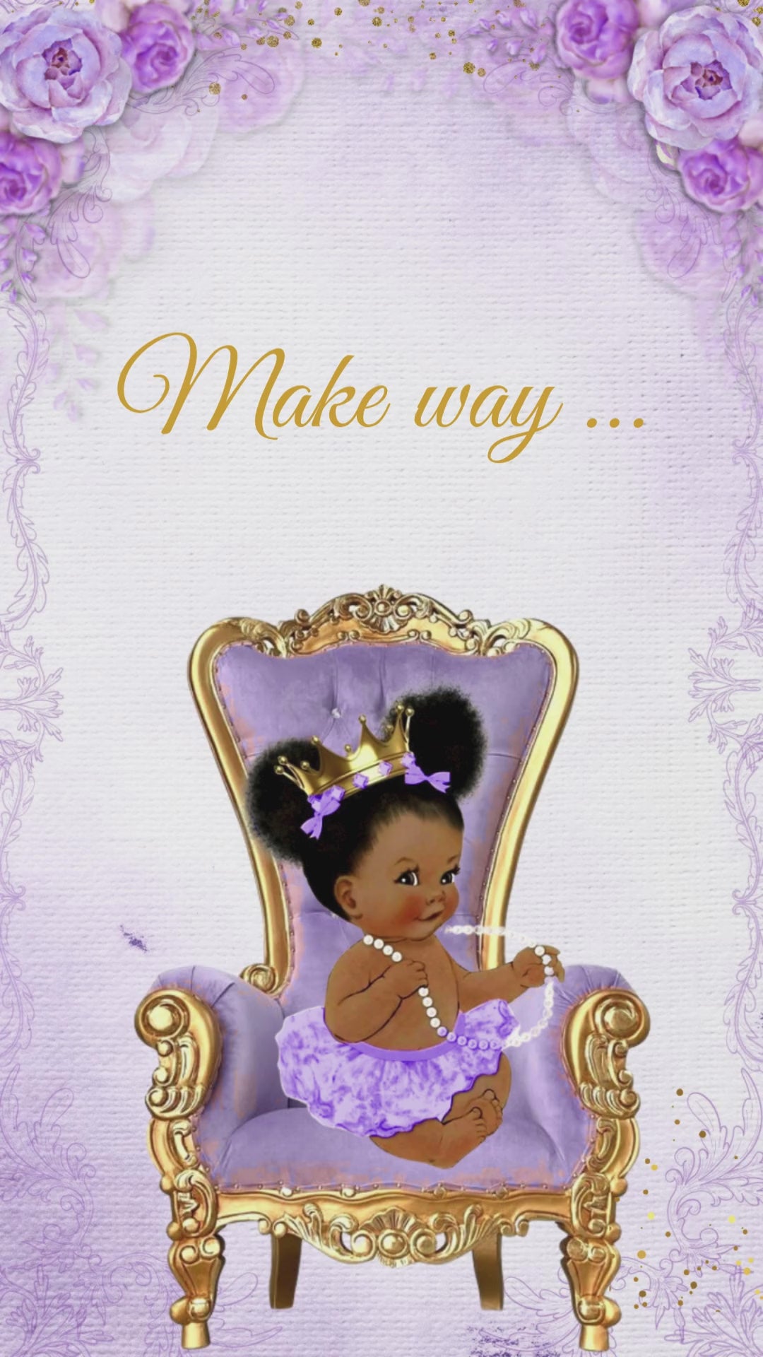 A Little Princess Purple Baby Shower Invitation - A Little Princess Purple Theme Baby Shower Invite - urnotinvitedBaby ShowerurnotinvitedurnotinvitedINV-1261Video OnlyA Little Princess Purple Baby Shower Invitation - A Little Princess Purple Theme Baby Shower Invite