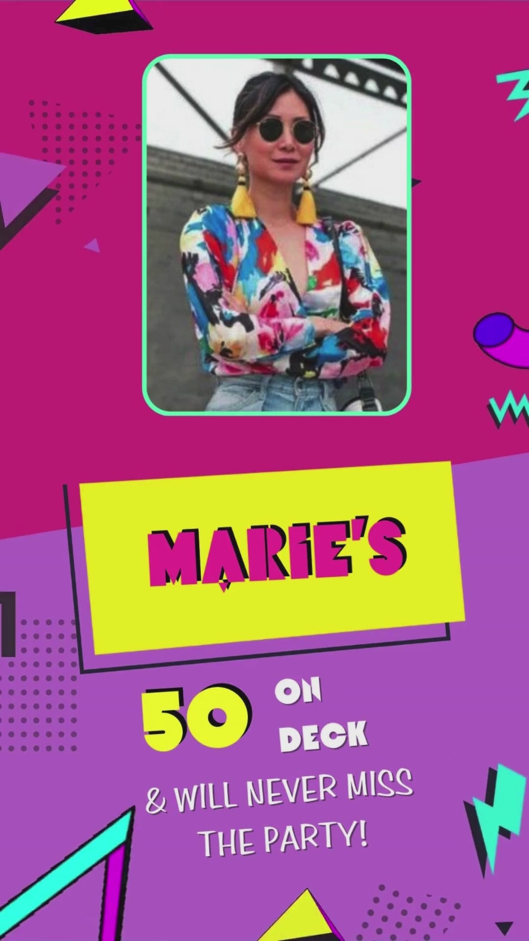80’s Made Me, 90’s Raised Me - Birthday Invite | Canva Template | Instant Download