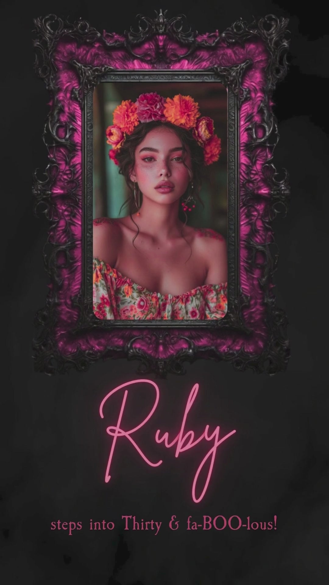 Day of the Dead Birthday Animated Video Invitation | Canva Template | Instant Download