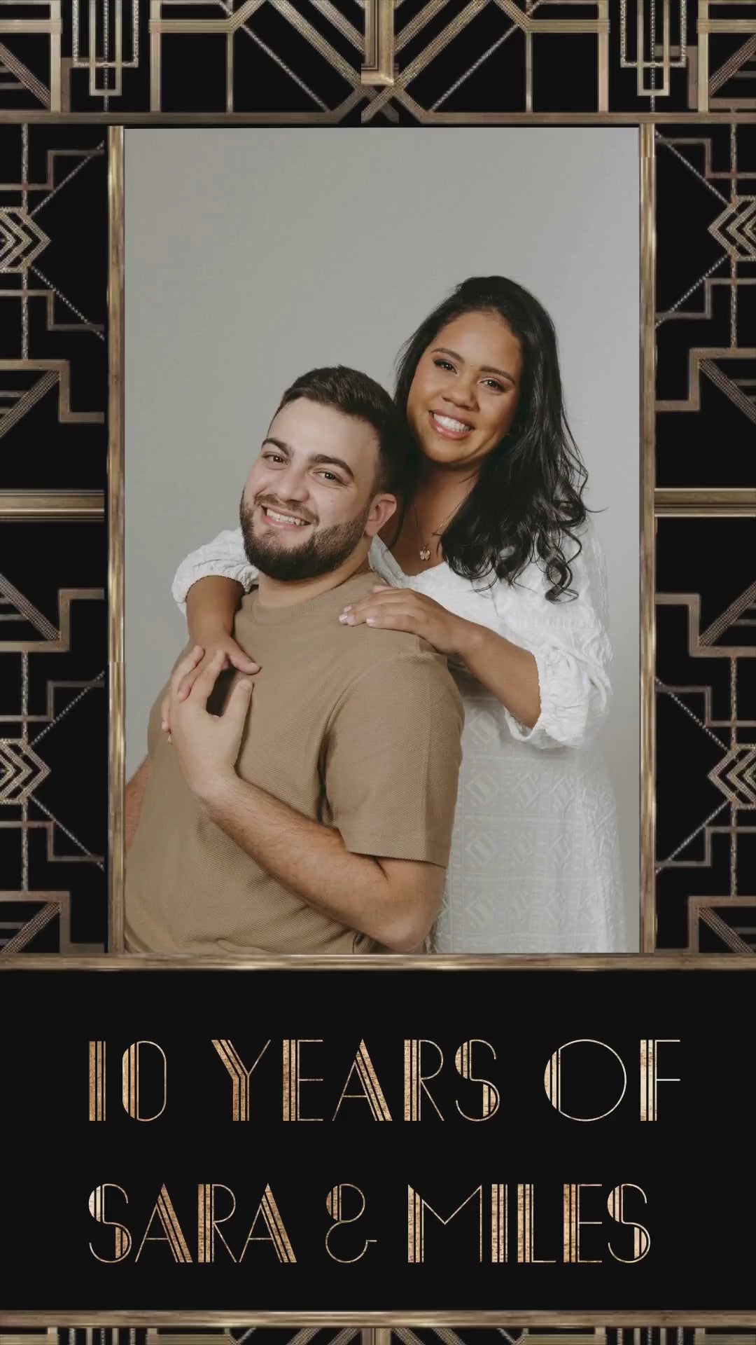 Great Gatsby Anniversary Video Invitation | Roaring Twenties Anniversary Invite (Canva) | Instant Download