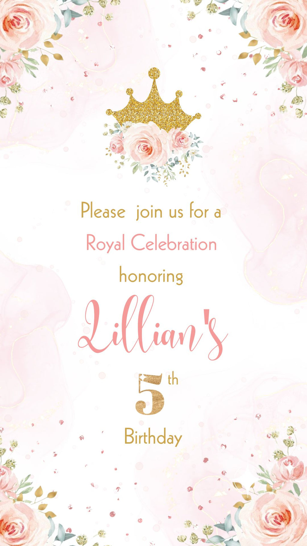 her royal fiveness birthday invitations​