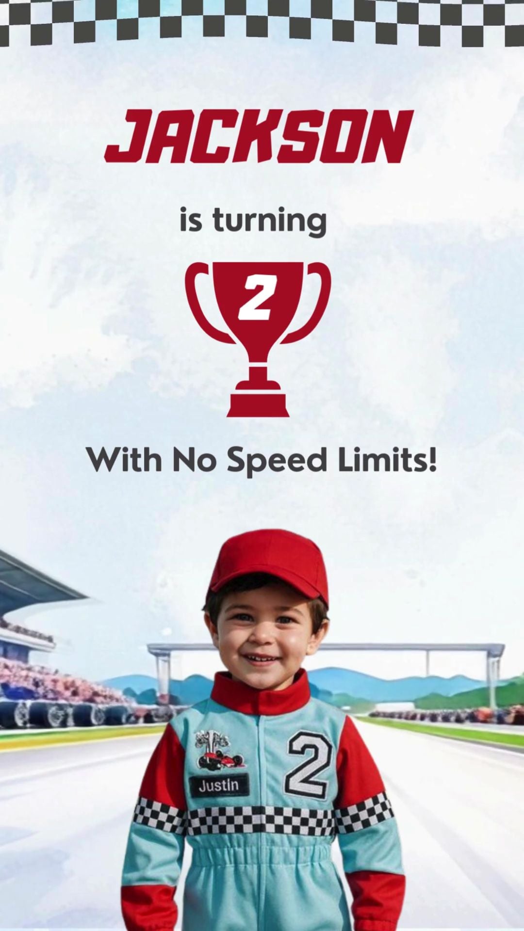 Race Car Video Invitation – Power Up Birthday Party Digital Invite | Canva Template | Instant Download - urnotinvitedKIds BirthdayyourenvitedurnotinvitedINV-0240Video OnlyRace Car Video Invitation – Power Up Birthday Party Digital Invite | Canva Template | Instant Download