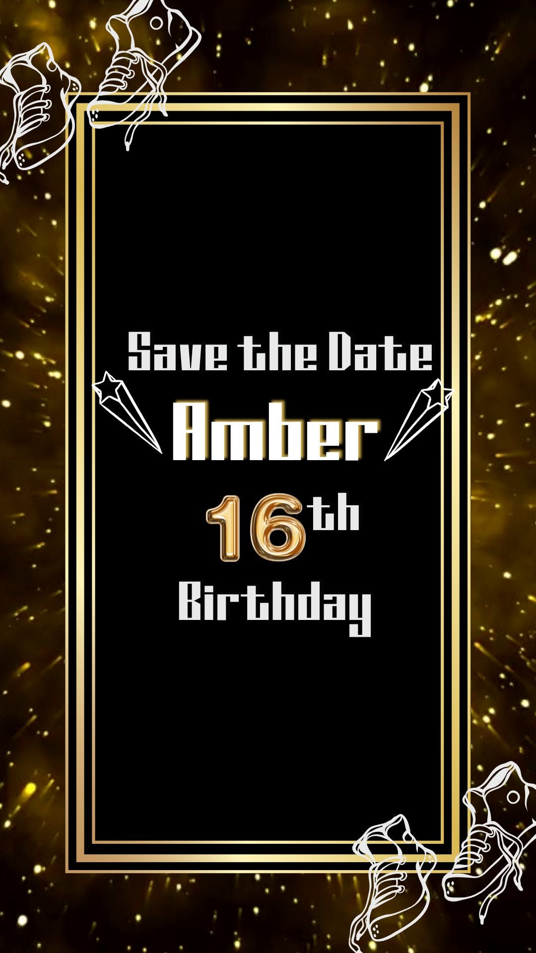 sneaker ball birthday party