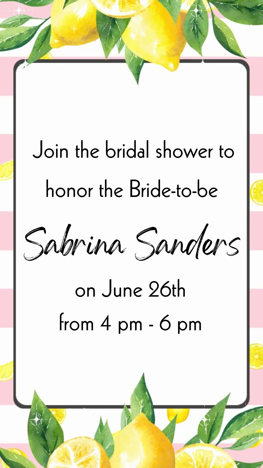 Squeeze Bridal Shower Invitation – Lemon Theme Bride to Be Party Invite, Citrus bridal shower theme | Canva Template | Instant Download - urnotinvitedBridal ShowerurnotinvitedurnotinvitedINV-1013Video OnlySqueeze Bridal Shower Invitation – Lemon Theme Bride to Be Party Invite, Citrus bridal shower theme | Canva Template | Instant Download