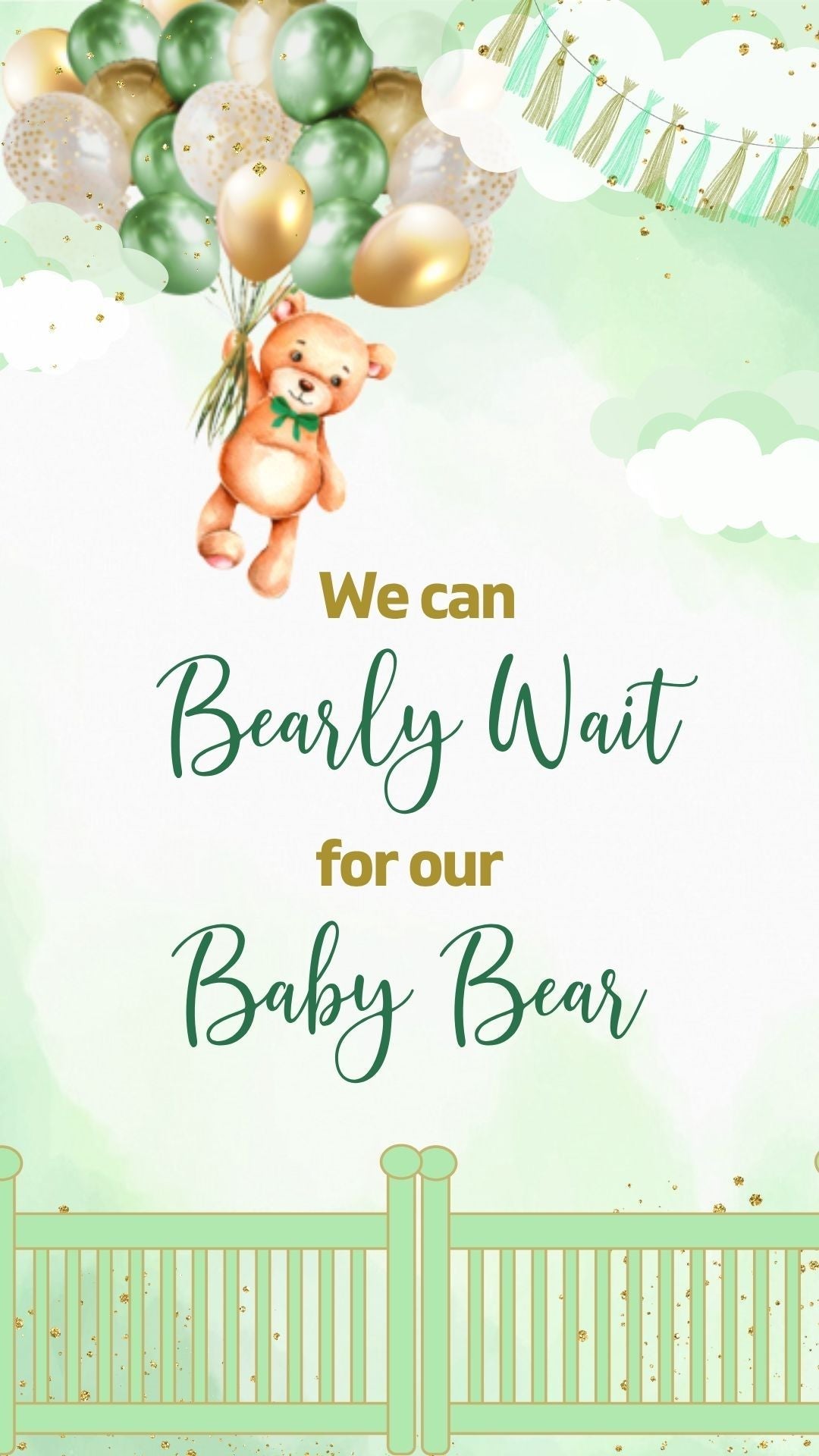 Teddy Bear Baby Shower Green Invitation - Teddy Bear Green Theme Baby Shower Party Invite, Teddy Bear Theme Baby Shower Invite - urnotinvitedKIds BirthdayurnotinvitedurnotinvitedINV-1053Video OnlyTeddy Bear Baby Shower Green Invitation - Teddy Bear Green Theme Baby Shower Party Invite, Teddy Bear Theme Baby Shower Invite