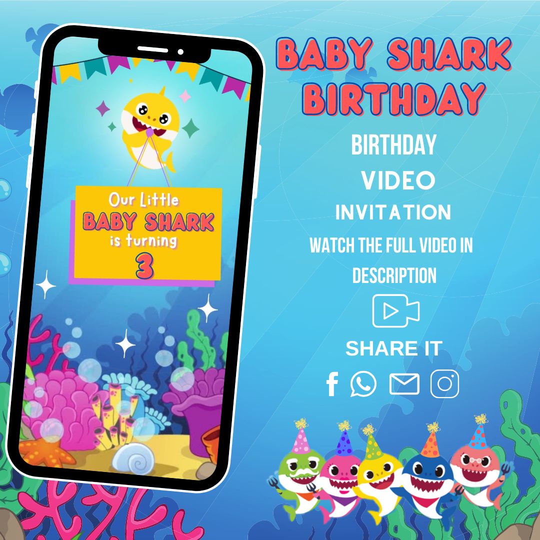 Invites Baby Shark