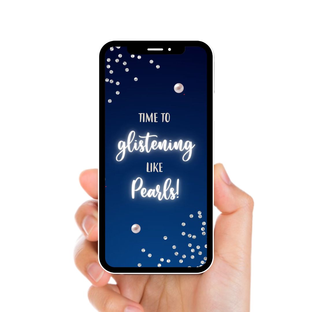 Sassy in Pearl Dinner Birthday Party Invitation - Night Being Sassy in Pearl Birthday Invite